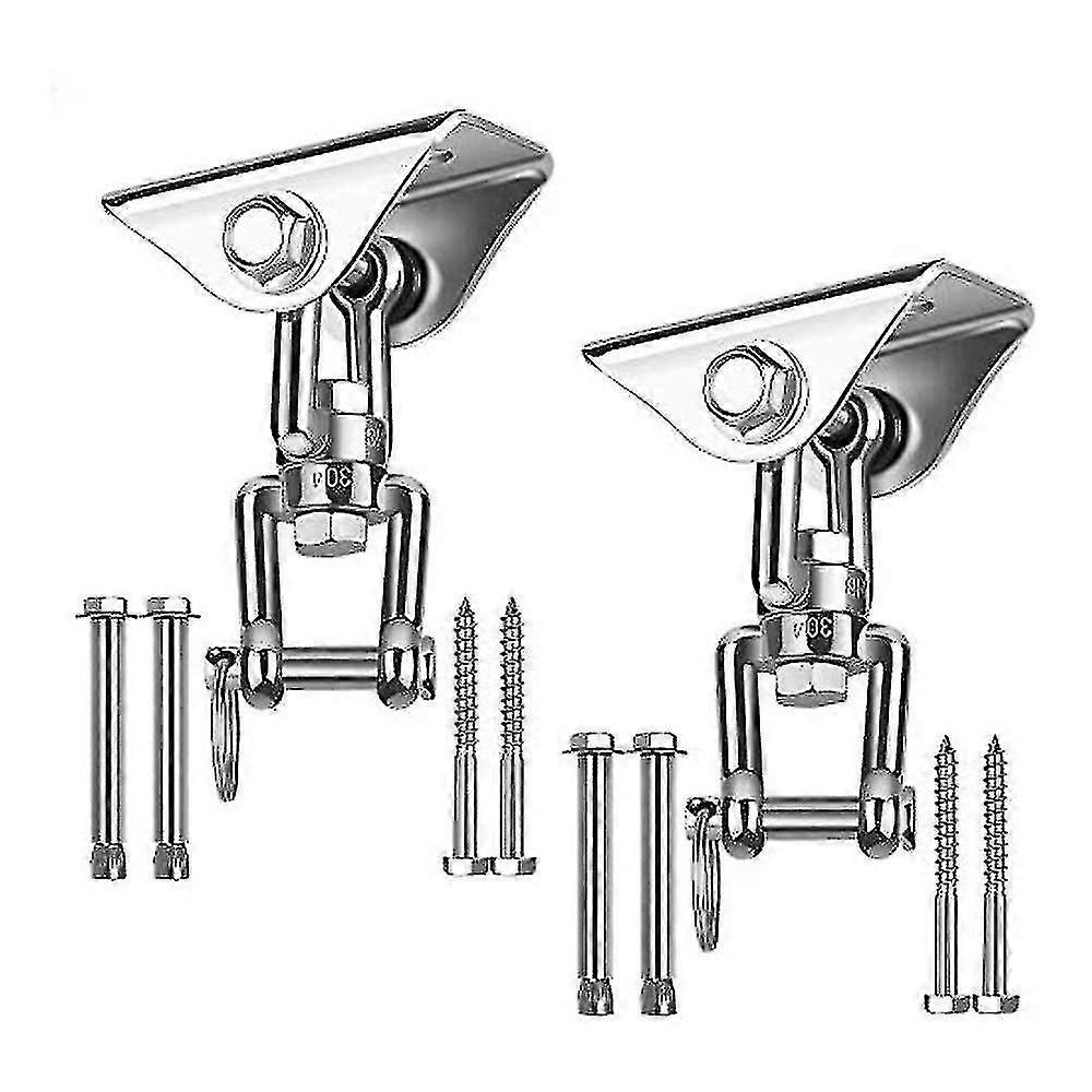 Gancio per soffitto per impieghi gravosi con sus304 in acciaio inossidabile 360 rotazione 4 viti di fissaggio per set di legno di cemento Yoga Amaca Sedia appesa Tuta T