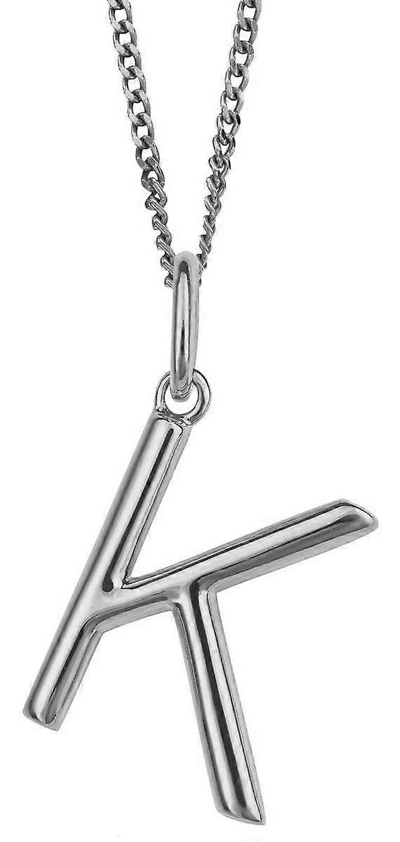Beginnings K Initial Pendant - Silver