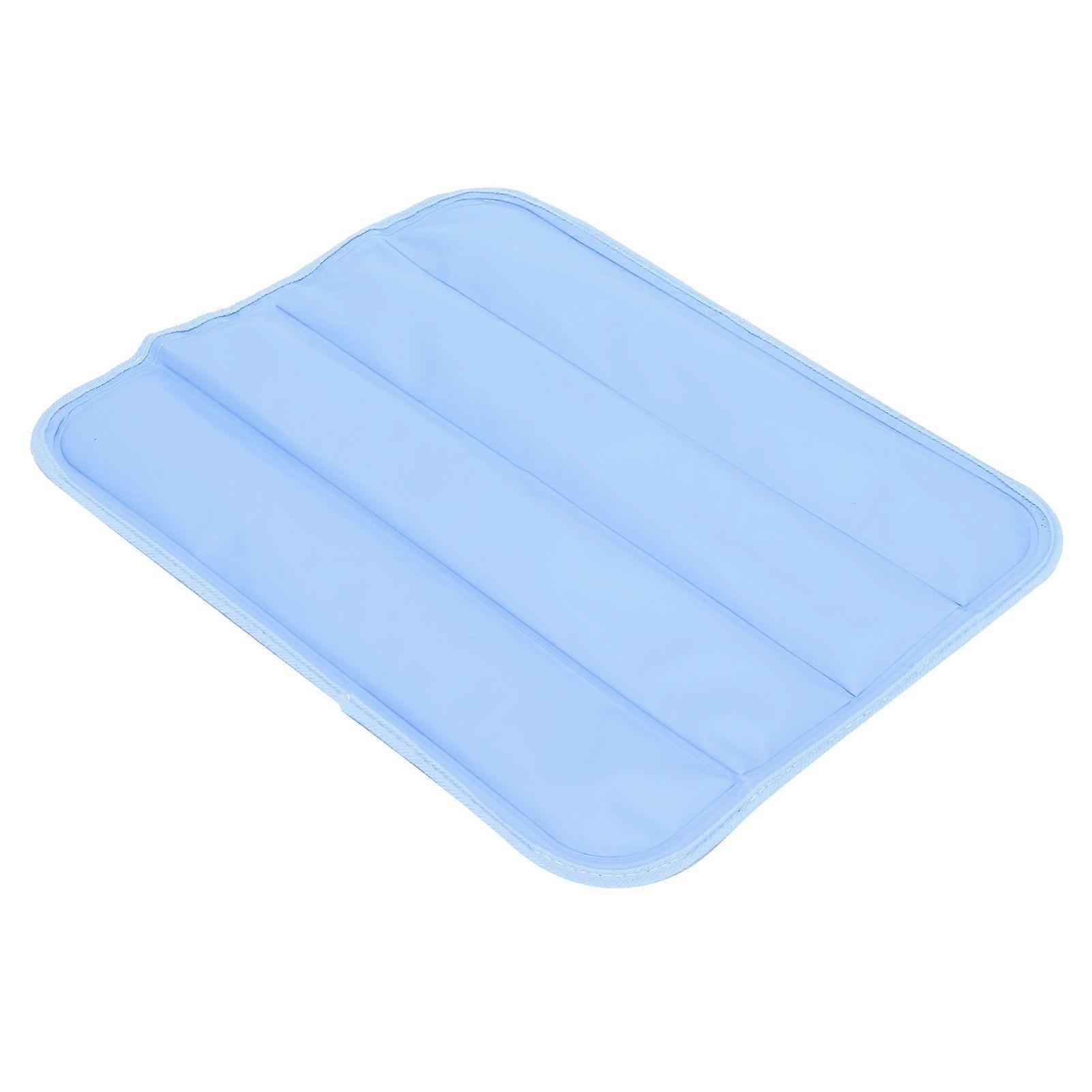 Print Ice Cushion Reusable Ice Cooling Mat Plastic Summer Cooling Pads for Car Office7558 Figo Blue