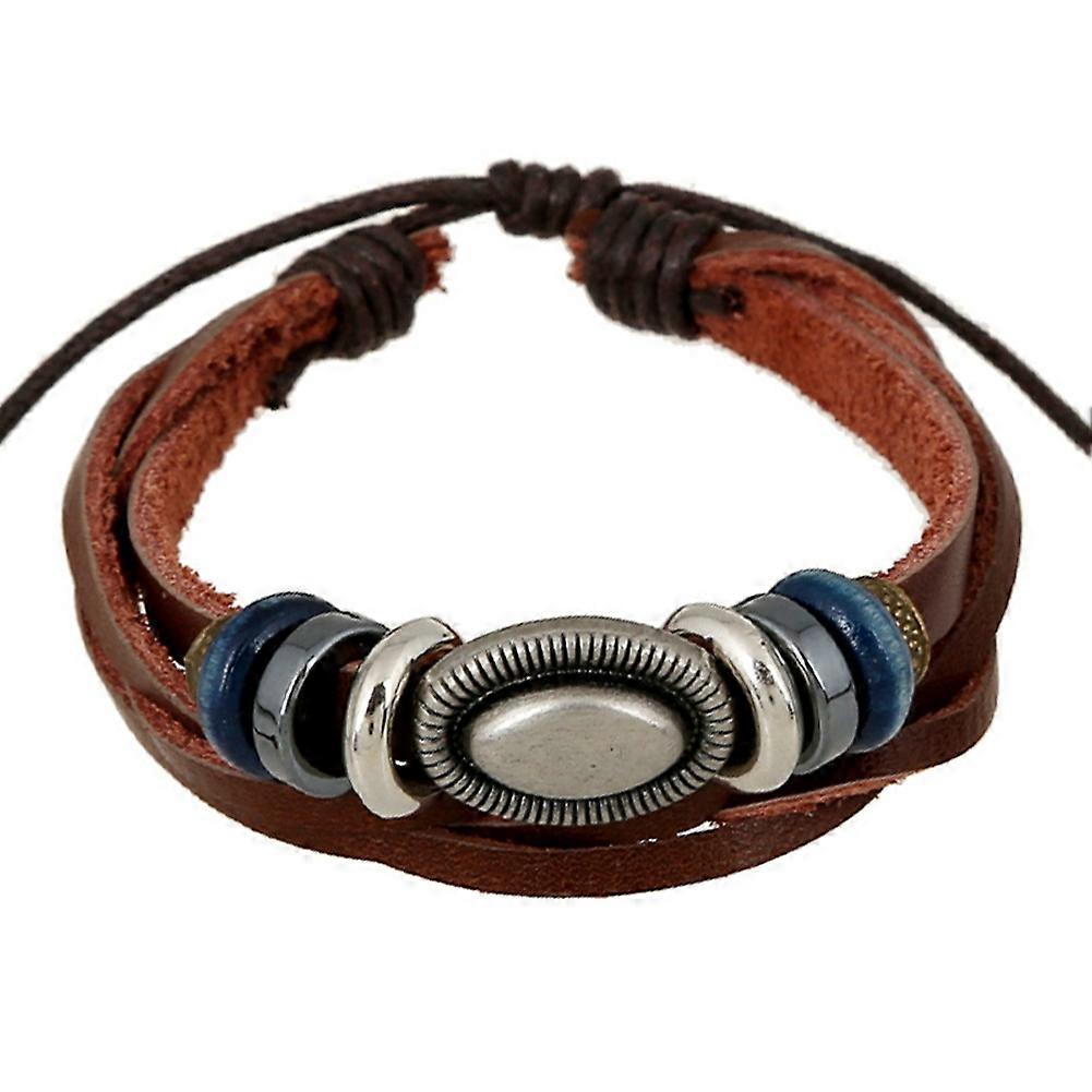 Leather Bracelet,Unisex,Multi Layers,Bangle