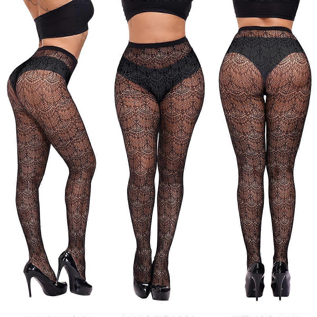 Oversized Panty Hose Sexy Mesh Lace Fish Net Pantyhose for Women Plus Size Long Socks Leg Stockings Leggings Tights XXXXXL