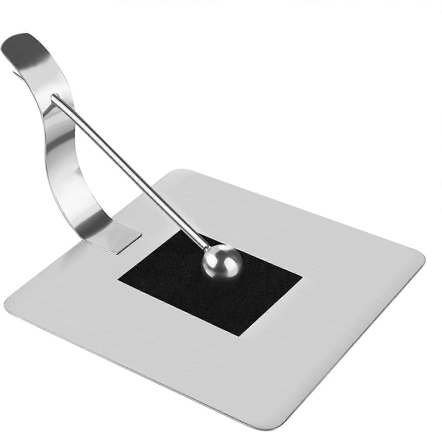 Servilletero moderno de acero inoxidable, 17x16,5cm