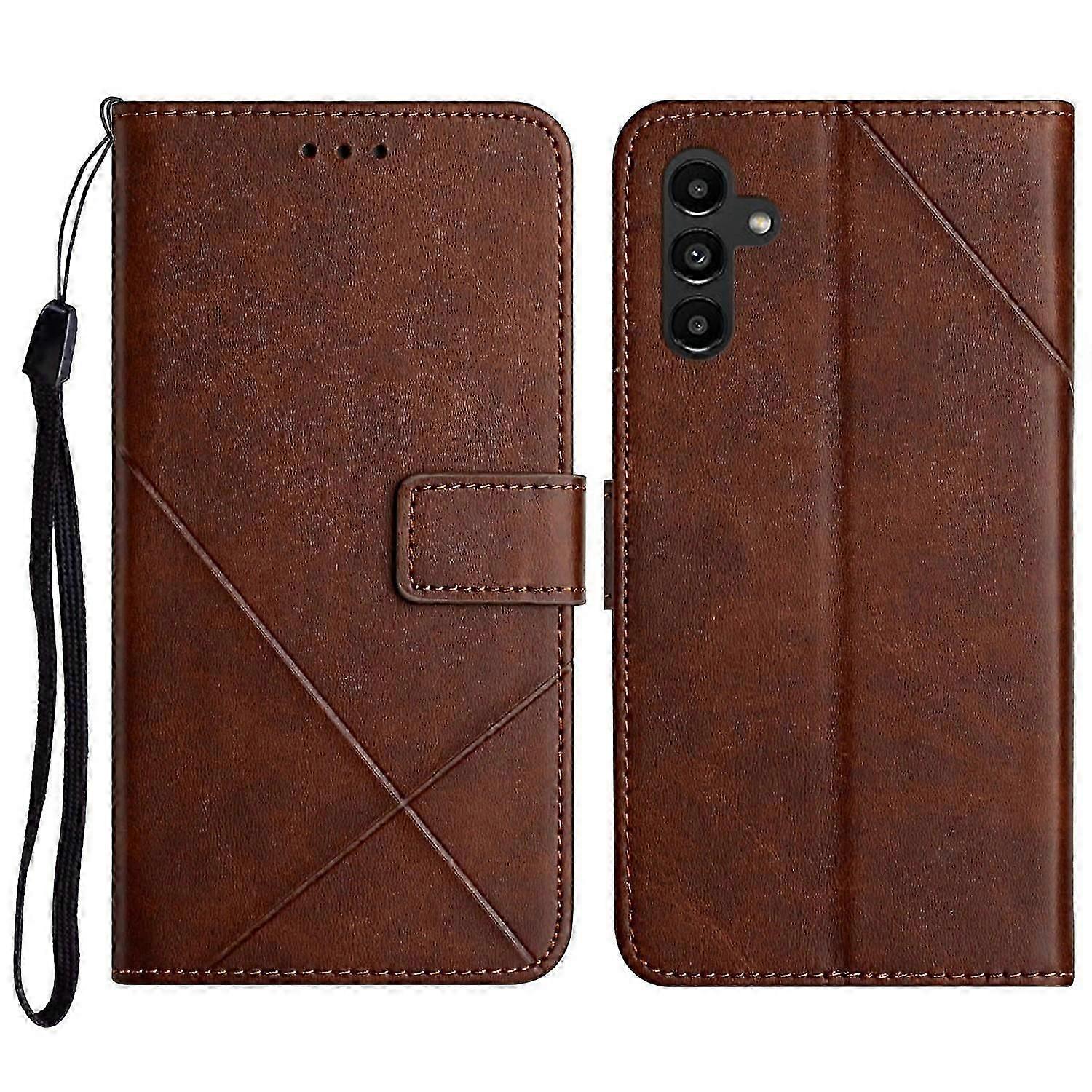 For Samsung Galaxy A16 5G/A16 4G Leather Case Line Pattern Wallet Phone Cover