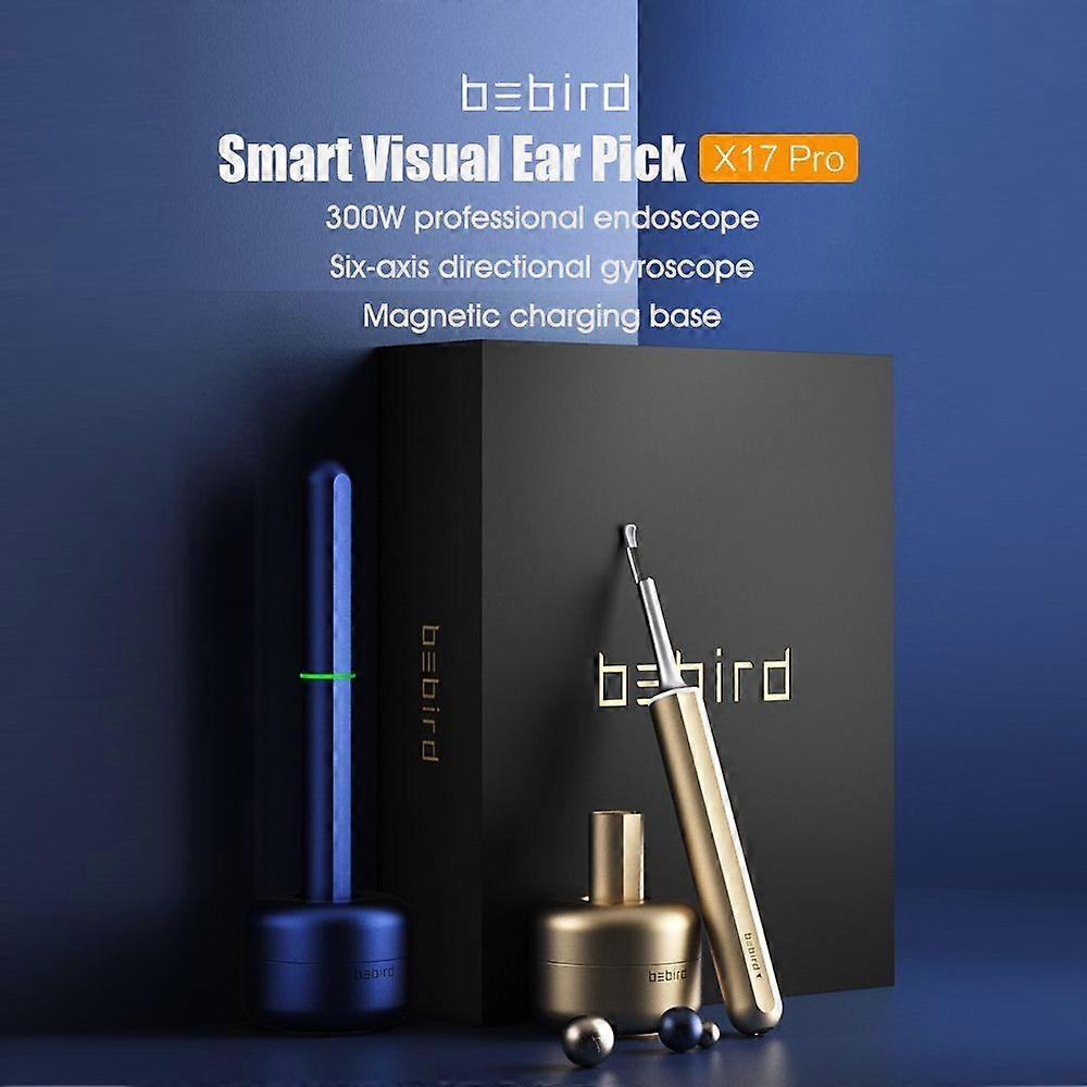 Bebird Smart Visual Ear Stick X17 Pro 300W Mini Camera Otoscope Borescope In-Ear Cleaning Endoscope Ear Picker Tool Type-C 350mAh Rechargeable with Ma