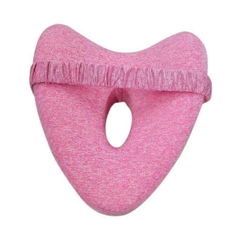 Heart Shaped Orthopedic Sleeping Pillow For Legs Wedge Cushion With Knee Support Sciatica Pads Body Cushion Pink
