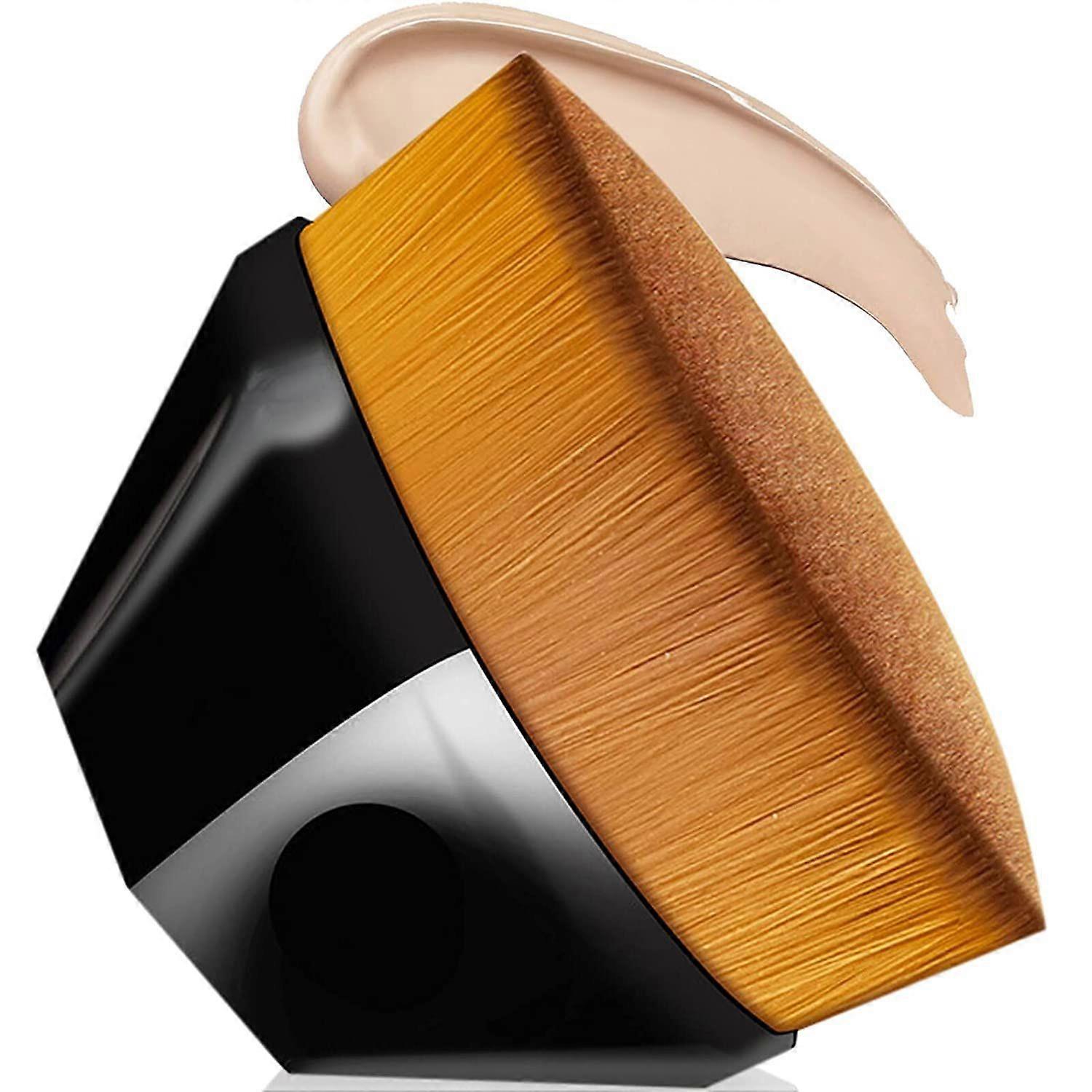 Selvbrunerbørste, ansigtsapplikator, solfri bruning, flad topbrunerbørste