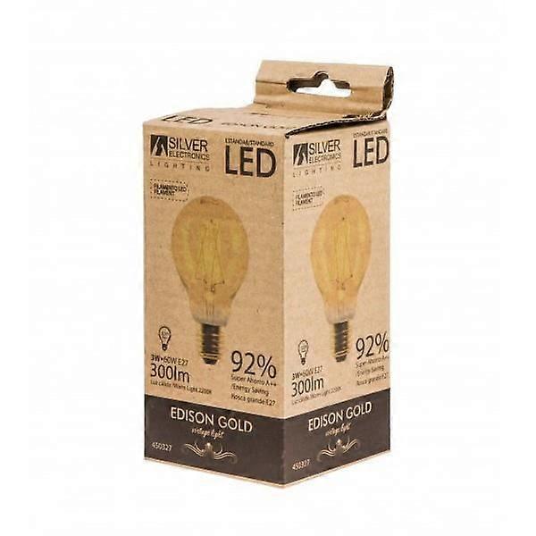 Bombilla LED - SILVER ELECTRONICS - ESTÁNDAR E27 - 3W - 2200K - Interior