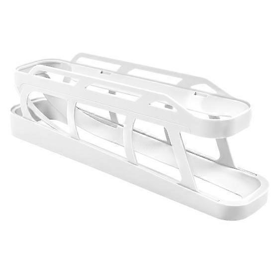 Refrigerator Egg Dispenser Anti-drop Double Layer Gravity-fed Design Refrigerator Egg Dispenser Automatic Egg Roller Kitchen Gadget