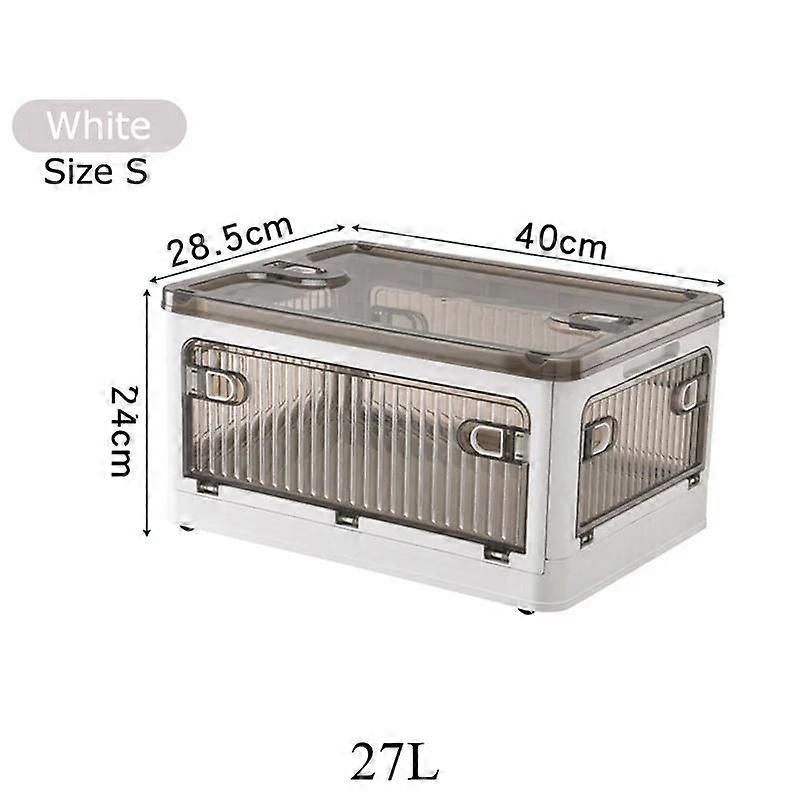Foldable Storage Box Closet Organizer Stackable Sundries Organizer with Wheels Home Storage Large Capacity books Snack Toy Bin