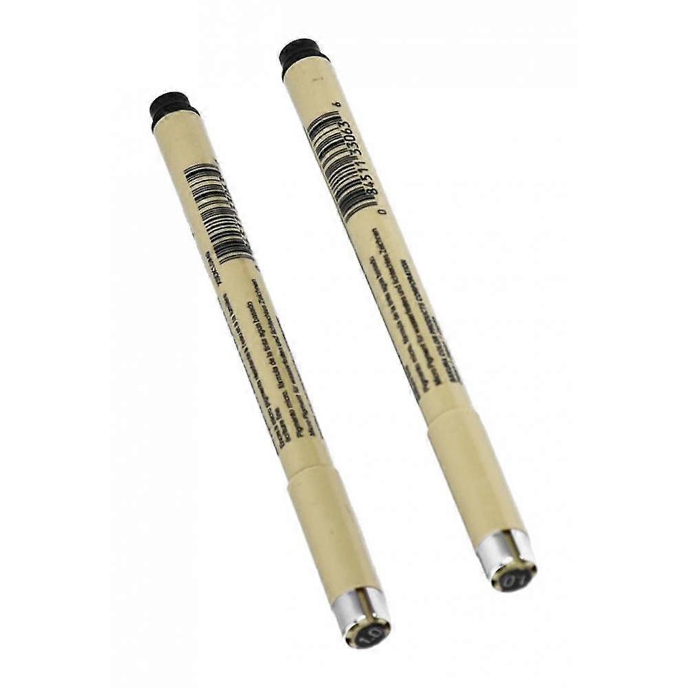 2pcs PIN-1.0 Graphic Thin-line Sketch Pen for Engineering-drawing Writing