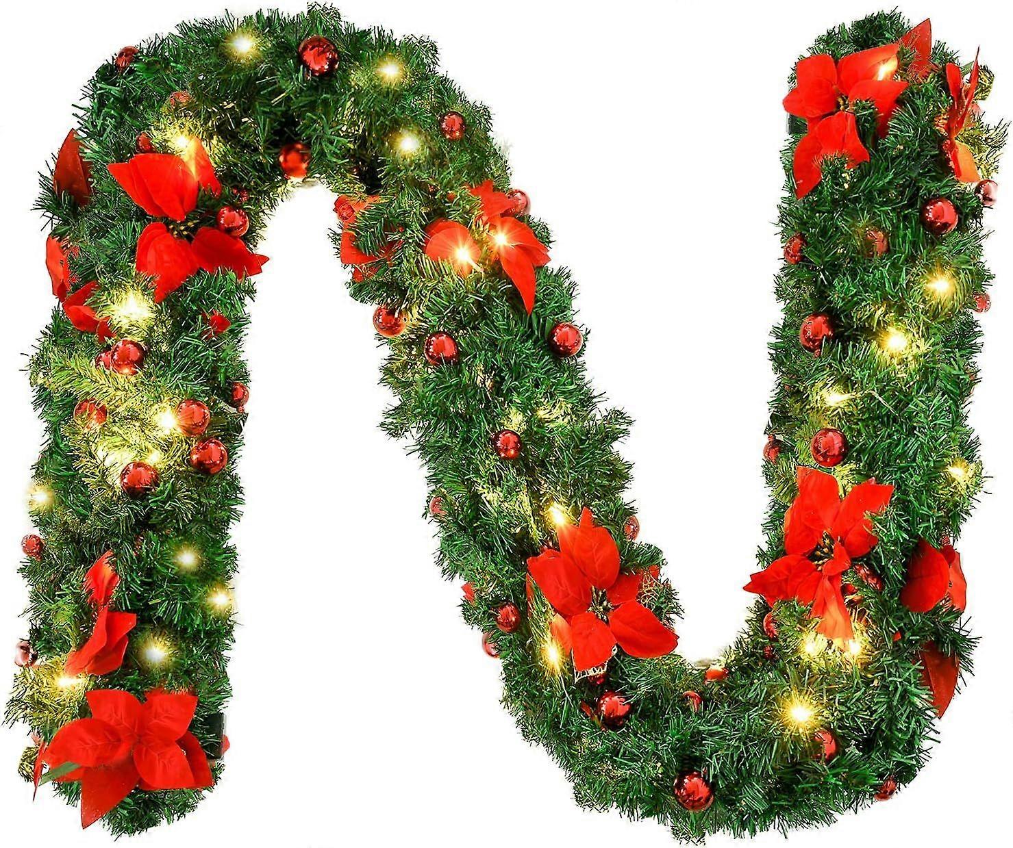 Christmas luminous cane with lights 9 inches