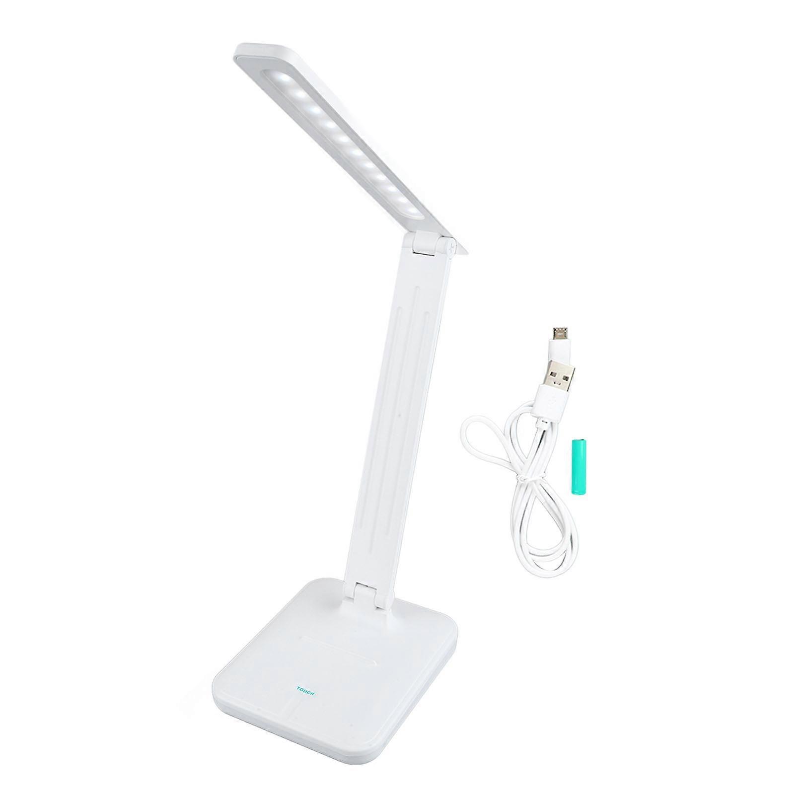 USB Foldable Table Eye Caring Touch Control Study Office Lamp Stepless Dimming Desk Light With 3 Color Modes