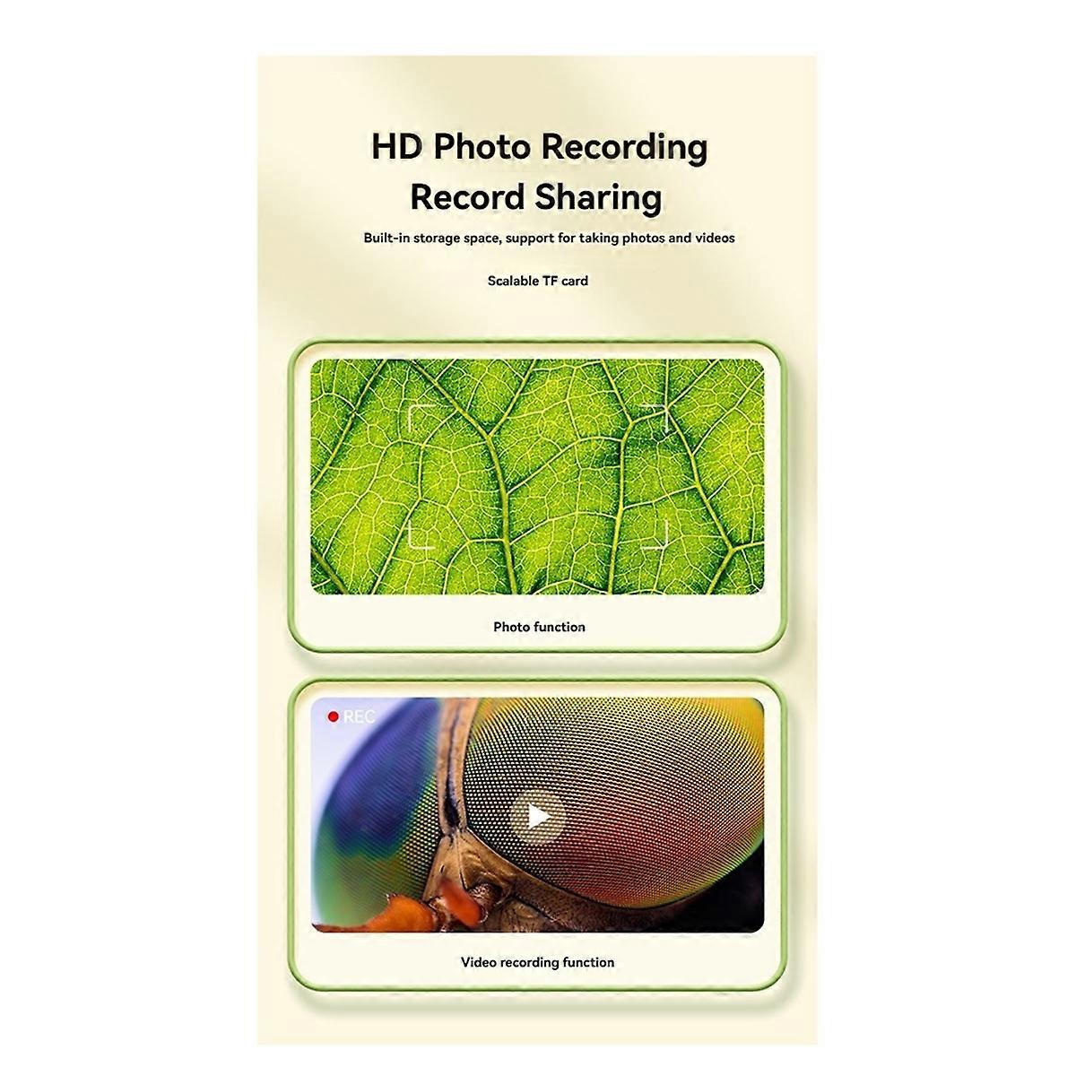 for Kids Pocket Microscope With 8 LEDs With Adjustment Button