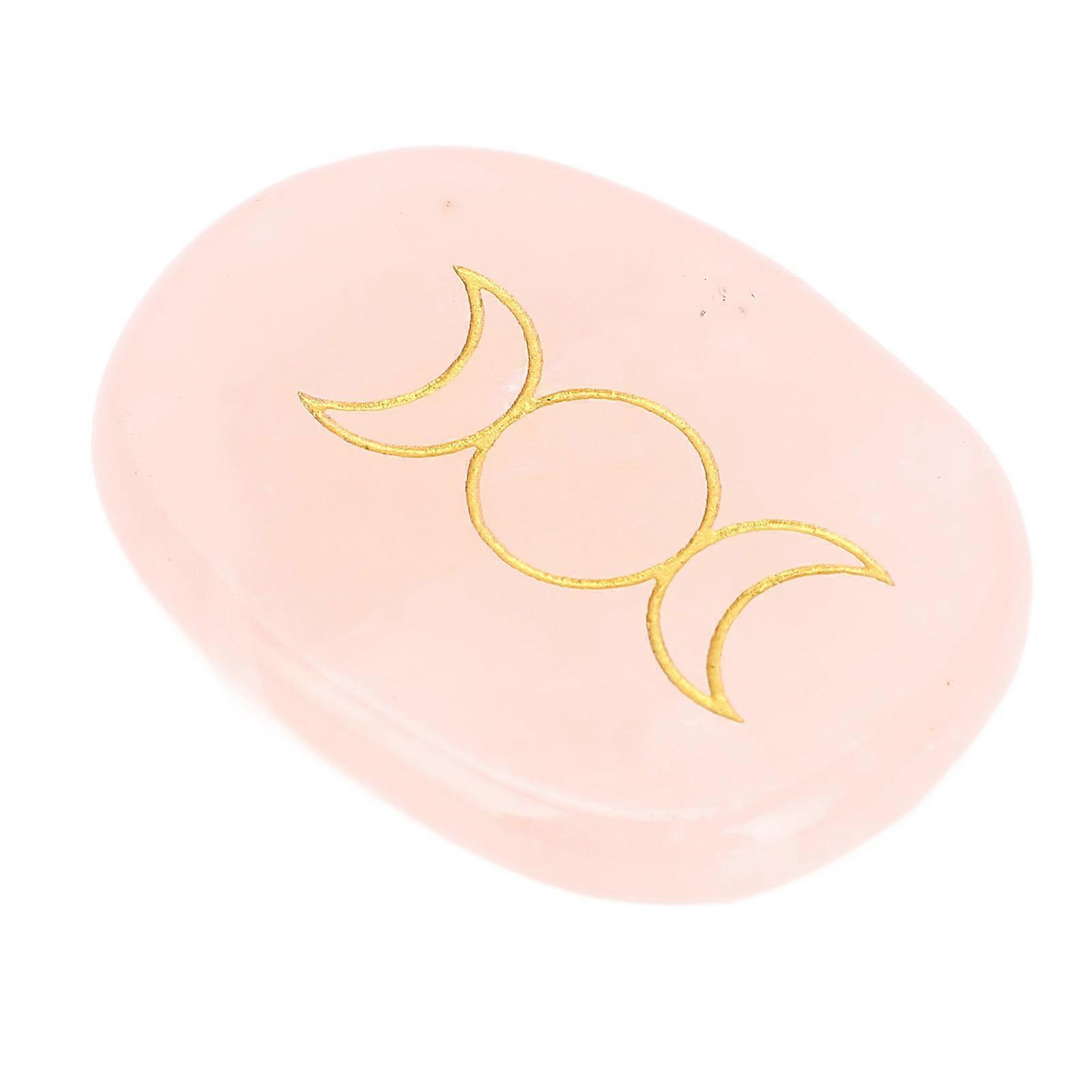 Rose Jadestone Worry Stone for Study, Work & Life Pressure Relief