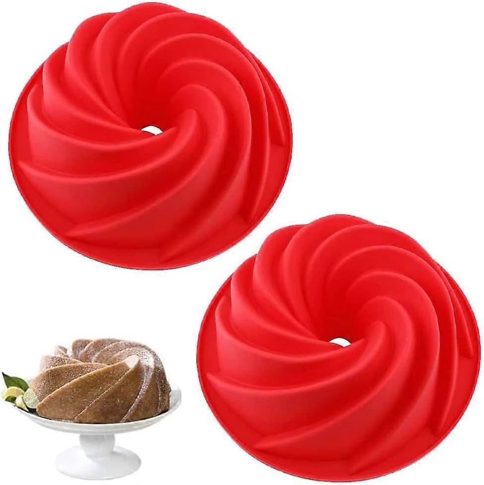 Verwendet Silikon-Kuchenform geformte Kuchenform, Kuchenform, Muffinform, spezielle Form zum Kochen, Brot oder Brot 9 Zoll, 2 Stück