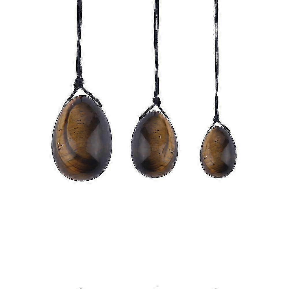 Rózsakvarc Yoni tojáskészlet 3 db, masszázskő nőknek a kismedencei izmok edzéséhez Kegel Exercise-zez