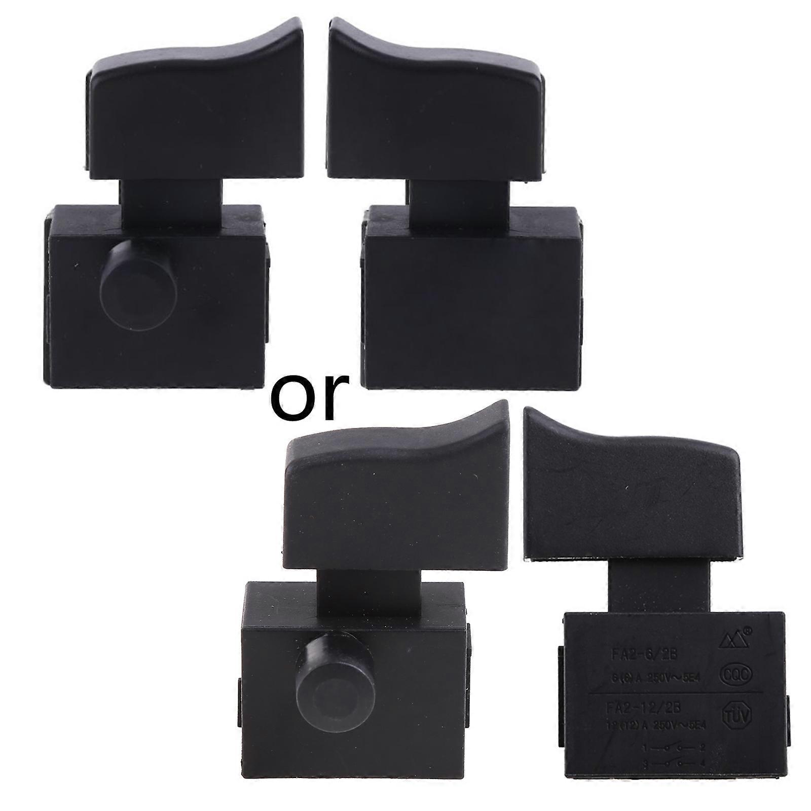 FA2-6/2B 250V~5E4 Lock On Power Tool Electric Drill Speed Control Trigger Button Switch for Power Controlling Durable