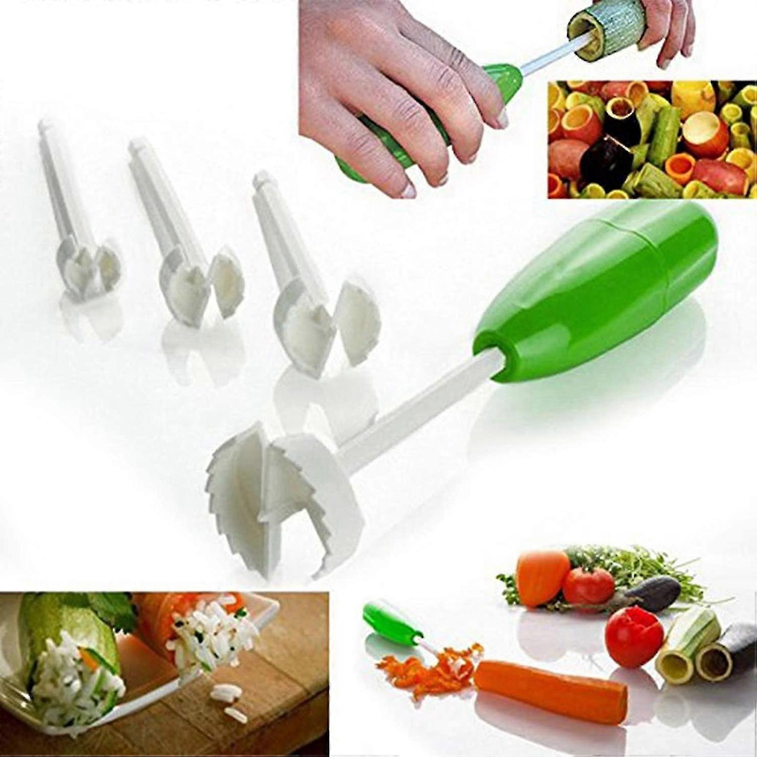 Core Remover, 4 - Piece Set with Different Sizes, Ergonomic Green - Handled Tool for Easy Core Extraction