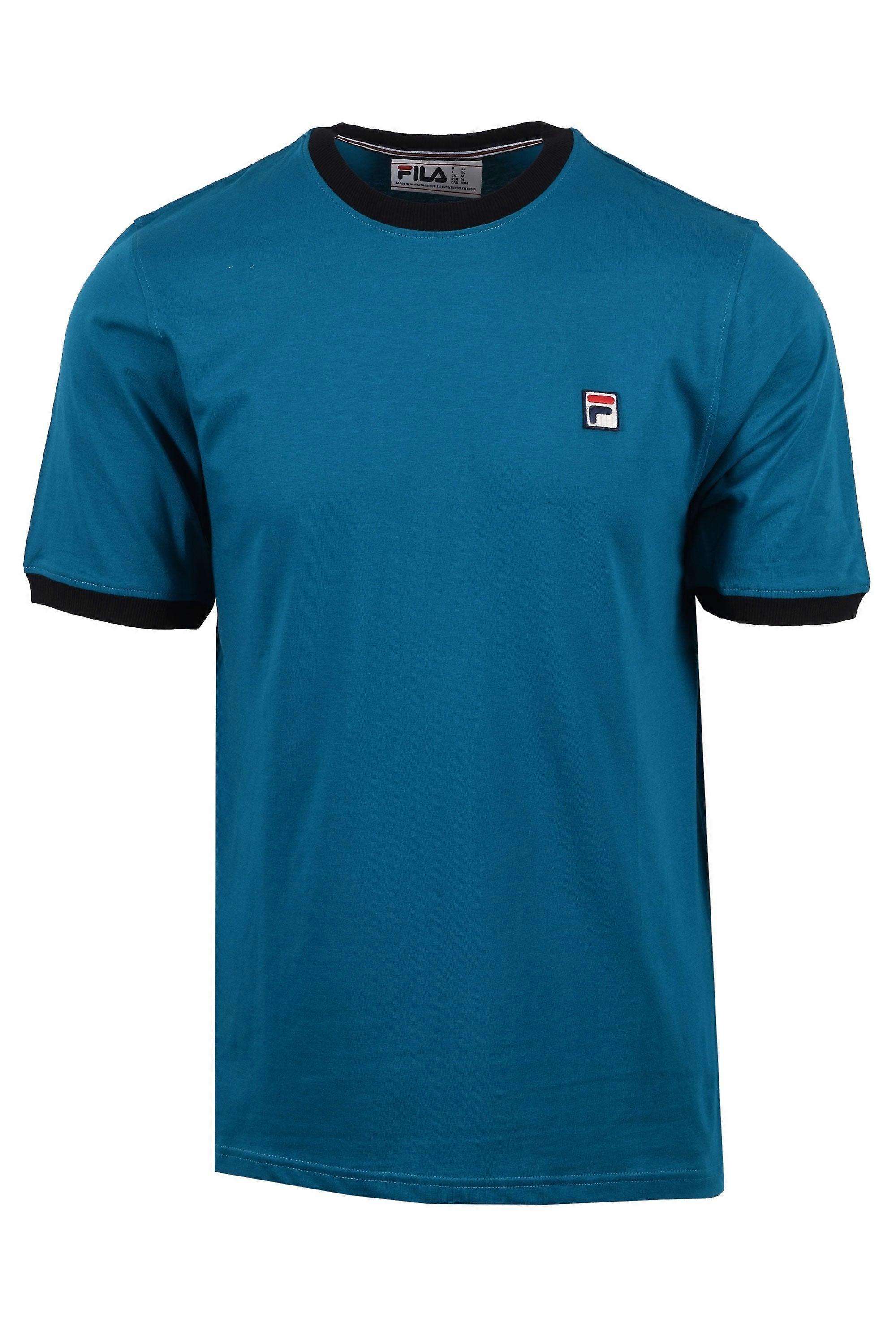Fila Marconi Essential Ringer Tee Deep Lagoon/black