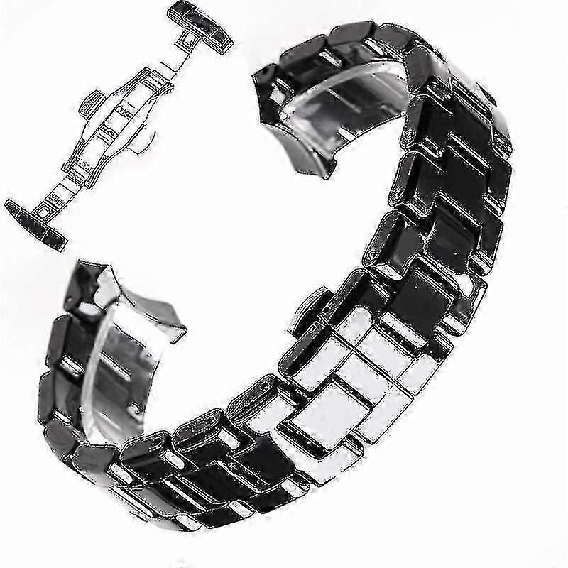 18mm 22mm حزام السيراميك متوافق مع ووتش Ar1400 Ar1410 Ar1402 Ar1401 الرجال والنساء سوار حزام زر