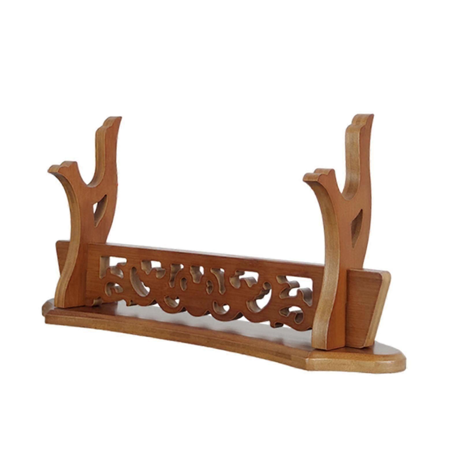 Martial Arts Solid Wood Sword Stand, Sword Display Stand 1 Layer