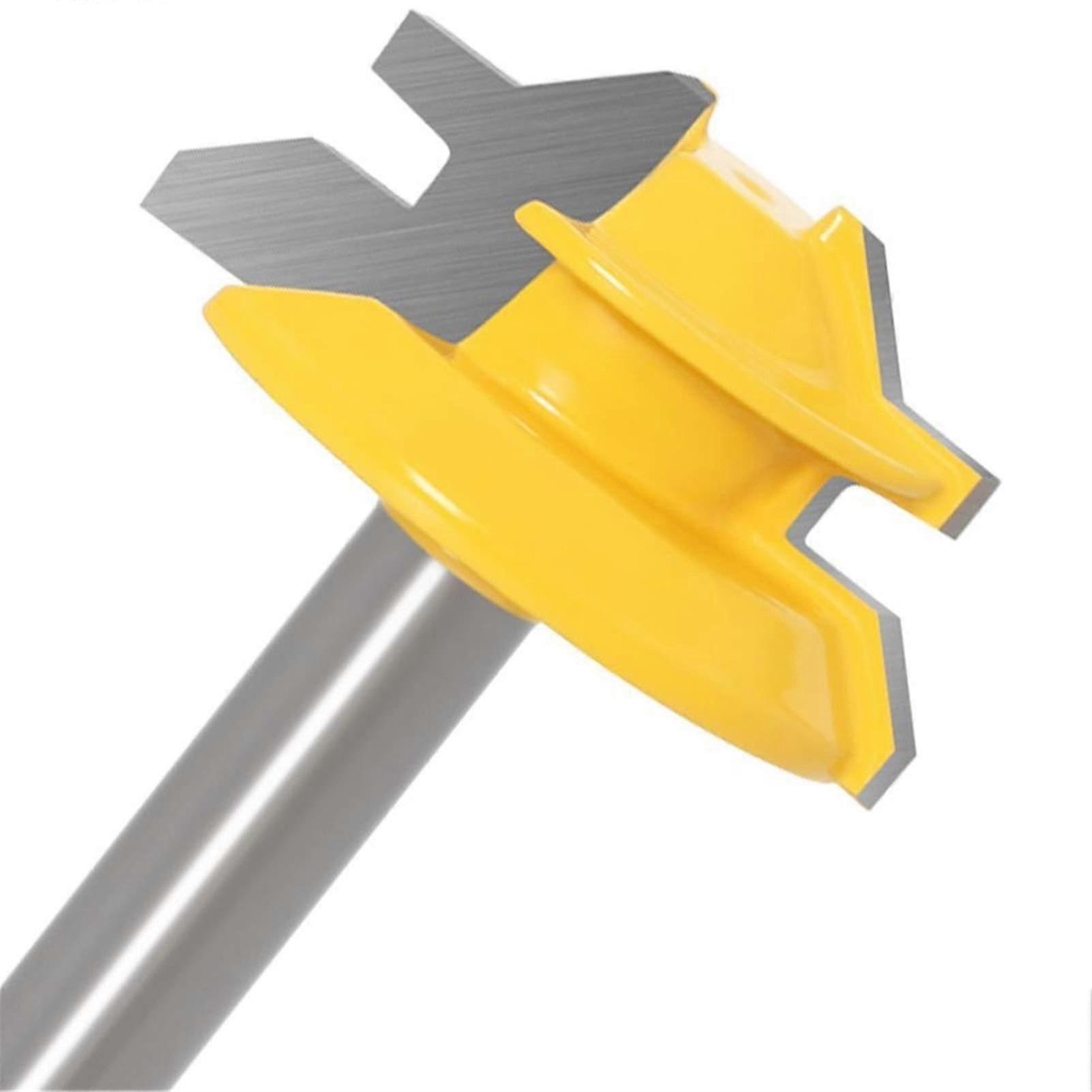 Xianglaa Router Bit Set, 3Pcs 45 Degree Lock Miter Cutting Tool, Tenon Milling Cutter, 8x34.9mm Edge Length