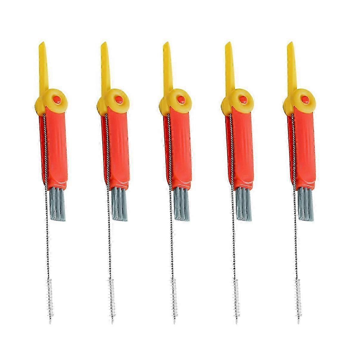 5pcs Straw Brush Multi-Function Cup Cover Gaps Brush for Kids Bottle and Nipple Cleaning
