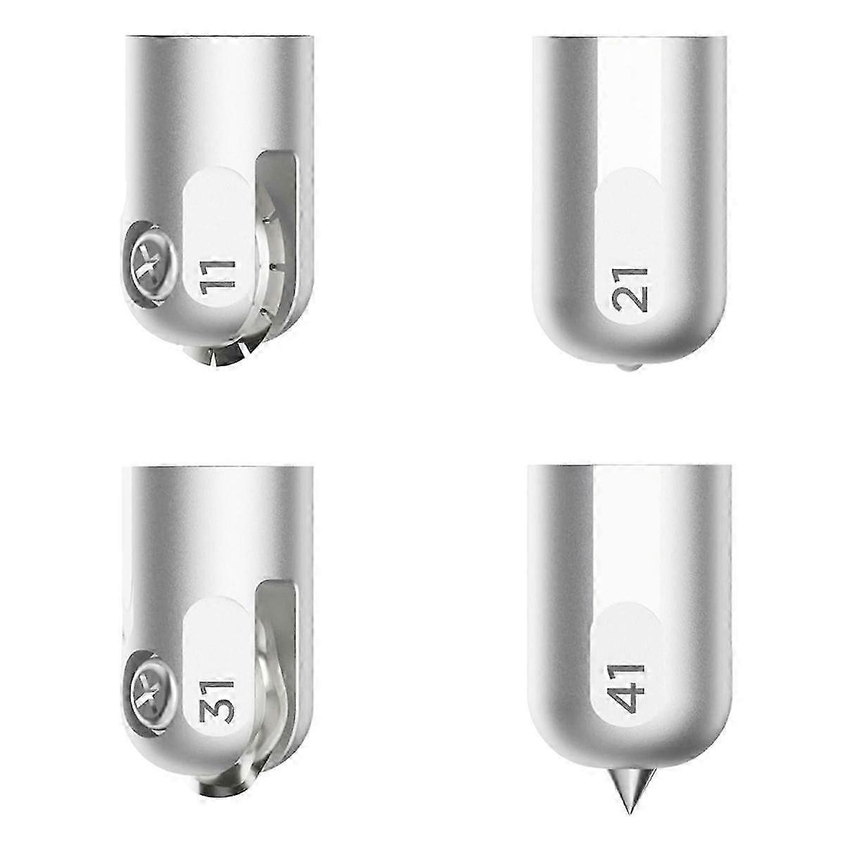 4pcs Wavy Blade Tip,Engraving Tip,Debossing Tip and Perforation Blade Tip for 3 QuickSwap Replacemen