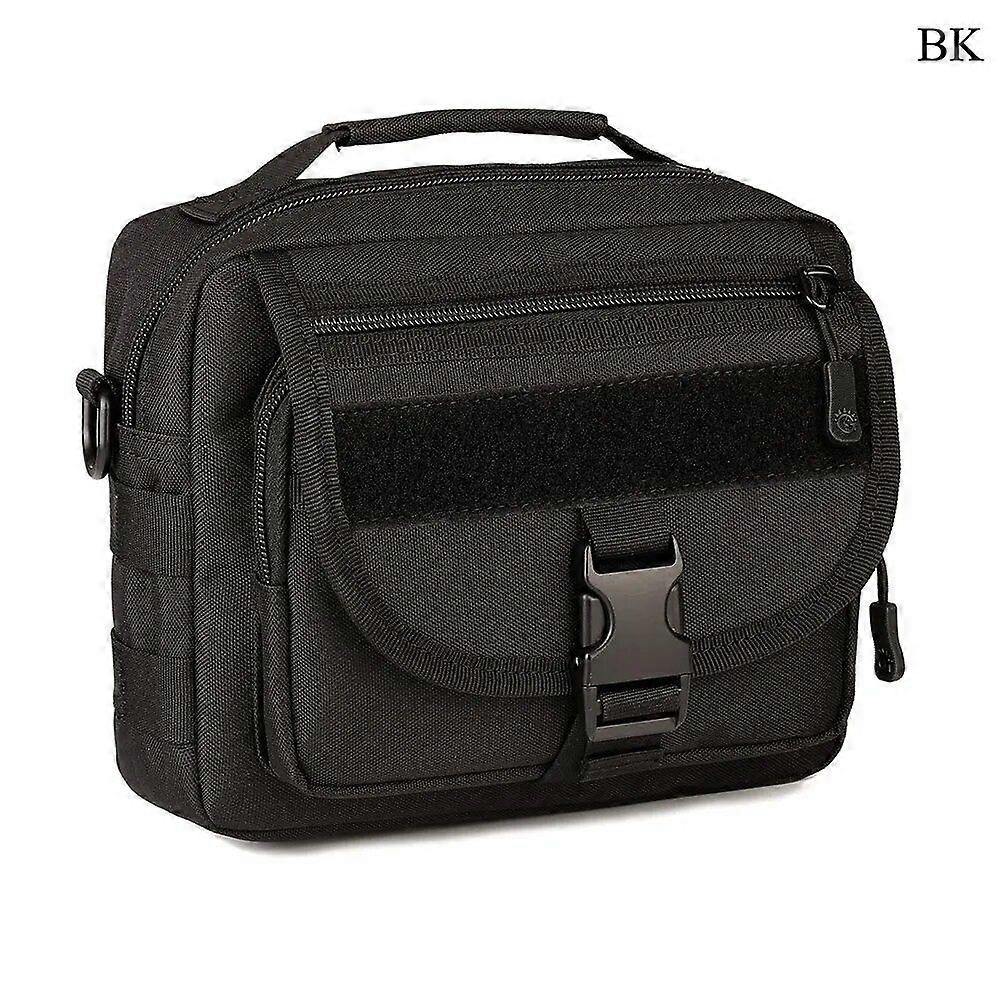 PROTECTOR PLUS Outdoor Tactical Army Fan Durable Nylon Camouflage Shoulder Messenger Bag Casual Unisex Travel Handbag Deputy Bag