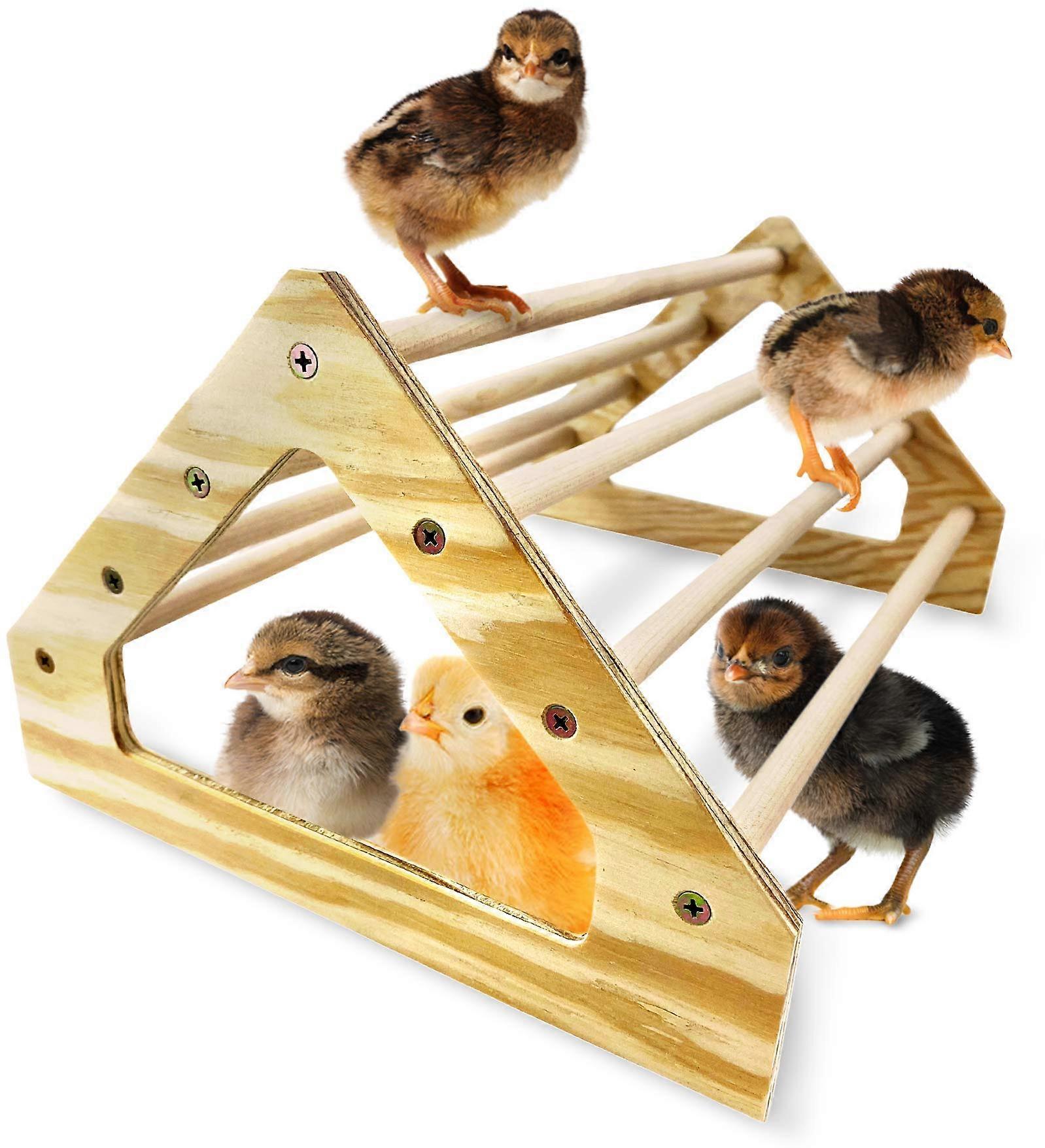 Chick Perch Strong Wooden Jungle Gym Roosting Bar Made In USA For Coop And Brooder Baby Chicks