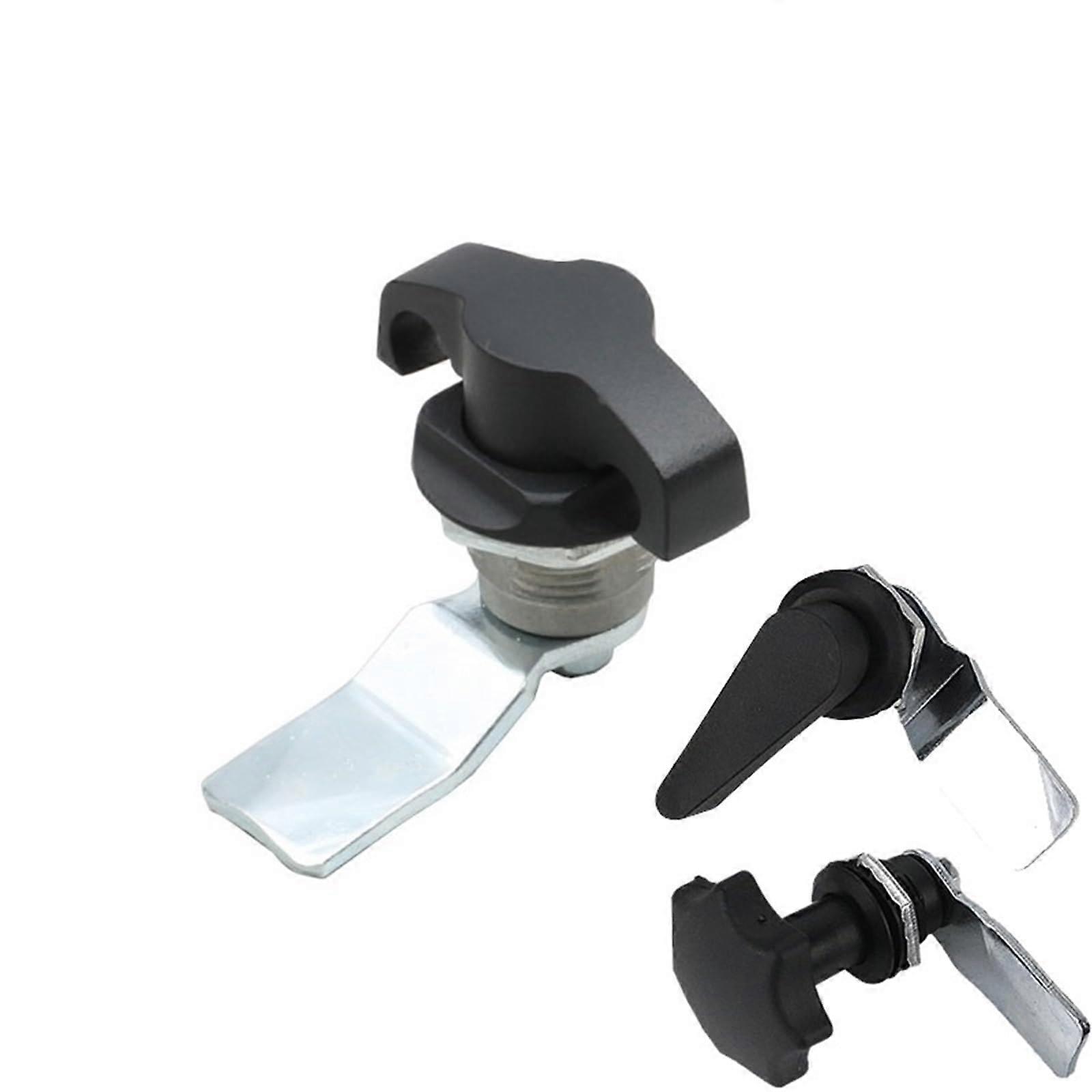 MS714-3 Black Handle Cabinet Cam Lock Zinc Alloy T Shape Rotary Unlock for Distribution Box Switchgear Control Cabinet