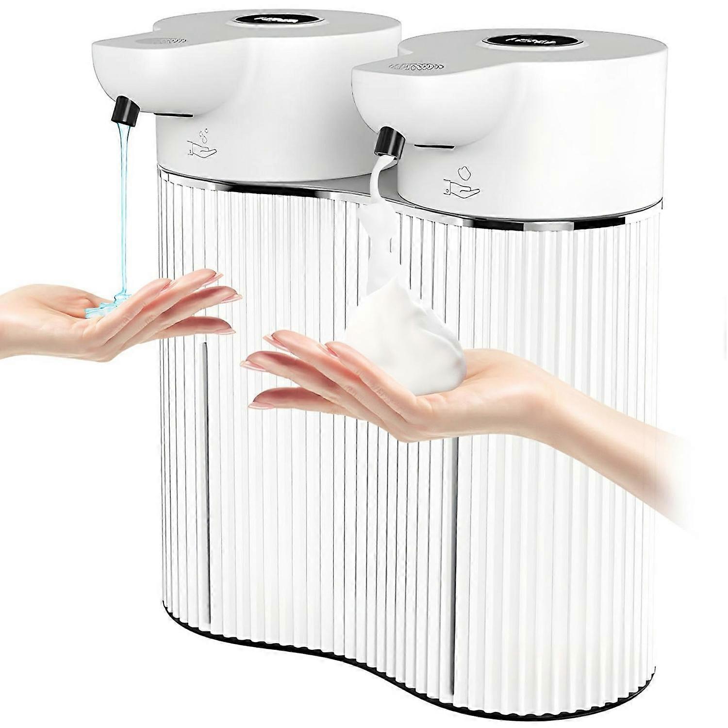 M11 Dual Head Automatic Sensor Soap Dispenser Wall Mounted Smart Foam + Liquid Drop Electric Handwas