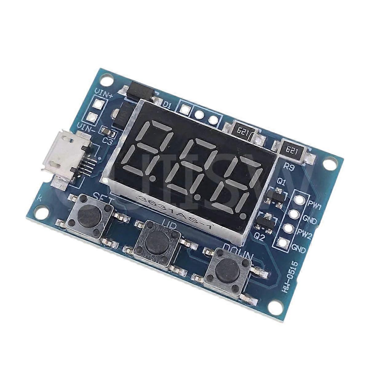 Micro USB DC 2CH Adjustable PWM Signal Generator Duty Cycle Pulse Frequency Module