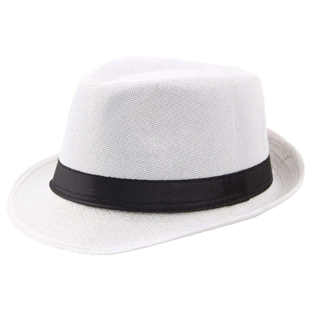 Men Breathable Linen Top Hat Cap