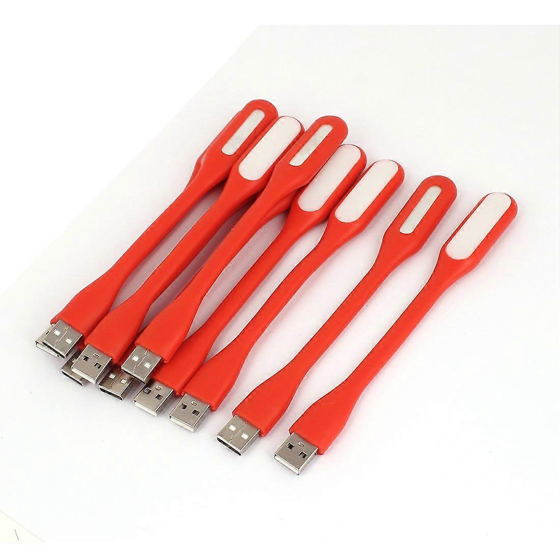 Flexible USB LED Light Computer Laptop PC Desk Reading Lamp 10pcs Red (id: 96f 672 a25 80d dfd