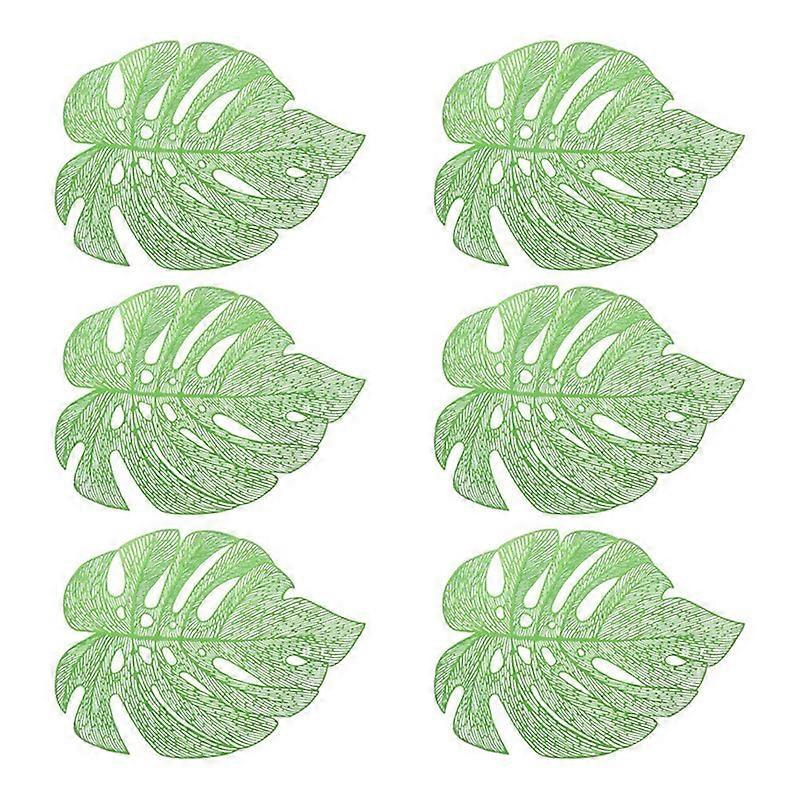 Hollowed-Out Leaf Place Mats for Dining Table Mats