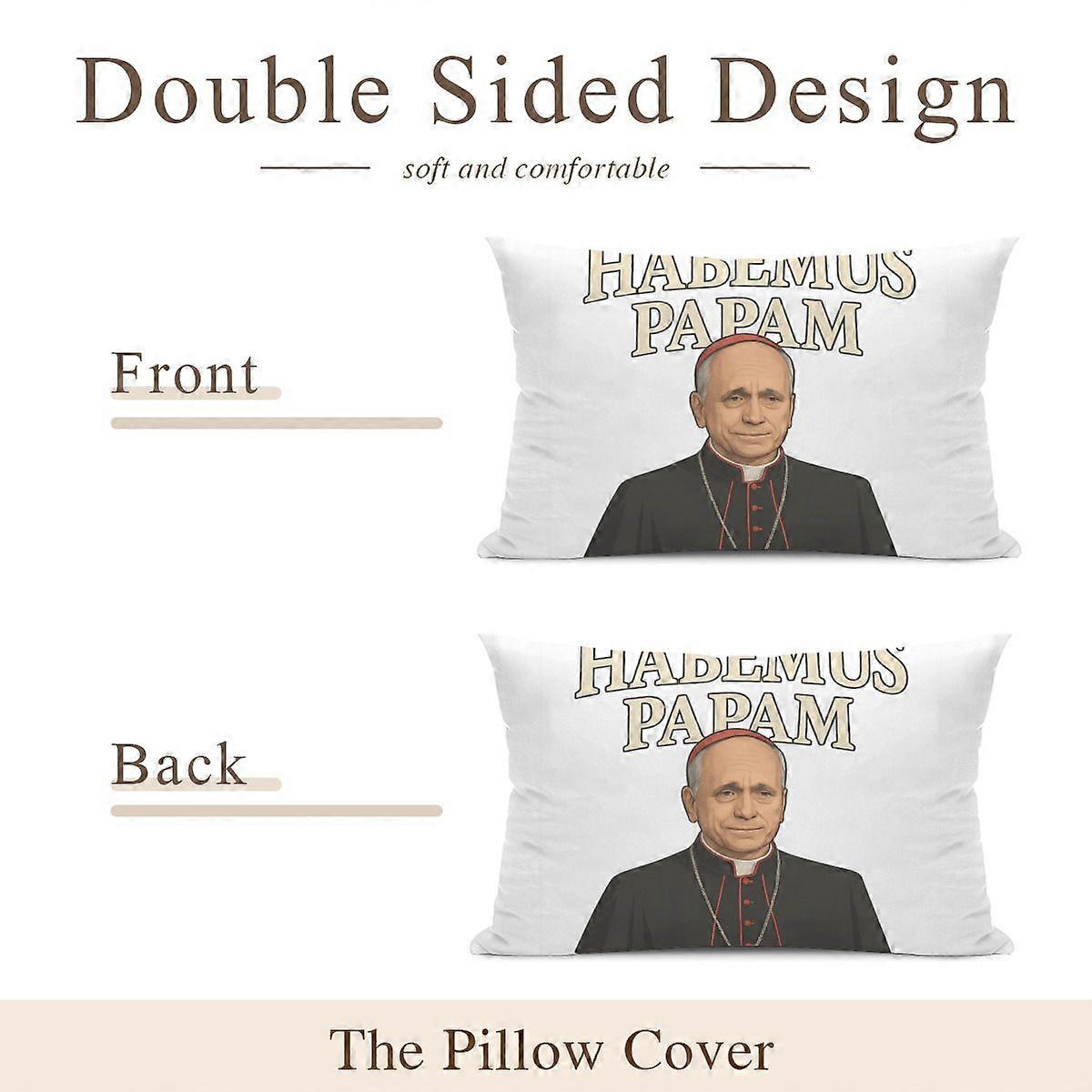Pope Leo Xiv Double-Sided Long Plush Pillow Covers Costume Set 7550Cm Soft Throw Cushion Cases With Detailed Accessories For Theme Events