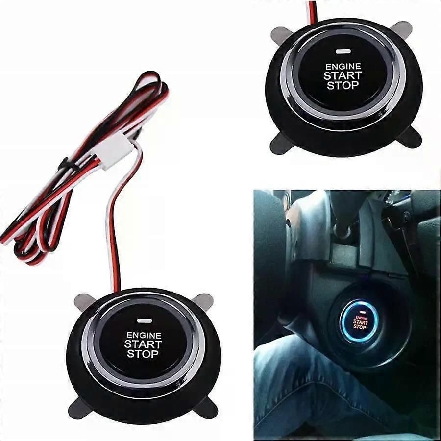1pc High-quality Car Ignition Switch Engine Start Push Button For Keyless Entry &Push Starter Kit Auto Replacement Parts 12V