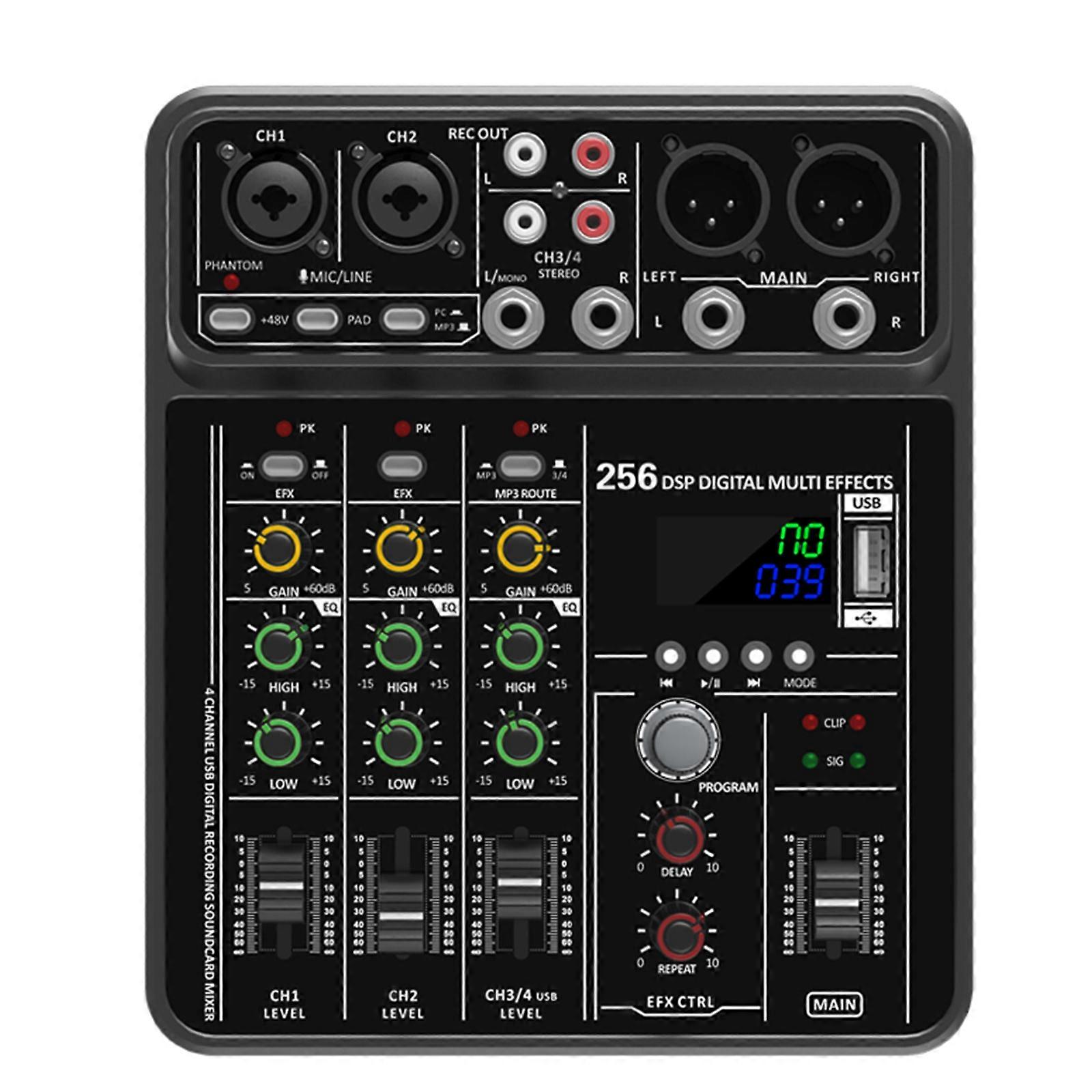 Portable Mixing Consoles Audios Mixer Wireless Connecting DSP Enhances Sound USB Audios Interfaces Playbacks