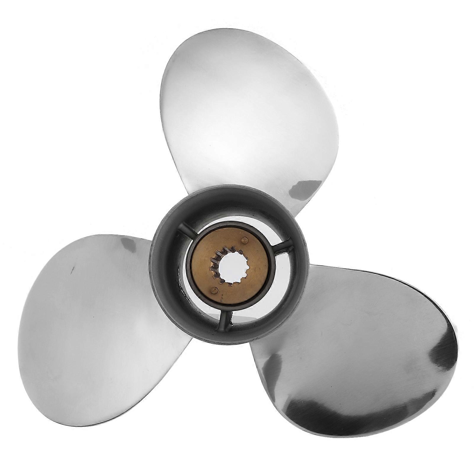 Stainless Steel 3-Blade Outboard Propeller Mercury 25-70HP Durable High-Performance Marine Propeller Enhanced Corrosion Resistance Optimised for Maxim