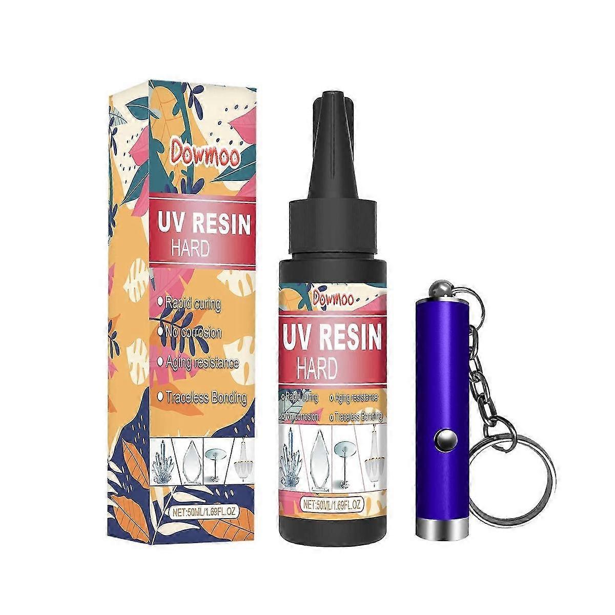 Dowmoo Resin Glue Crystal Drop Glue Diy Handmade Crafts Odorless High Transparent Quick Drying Glue