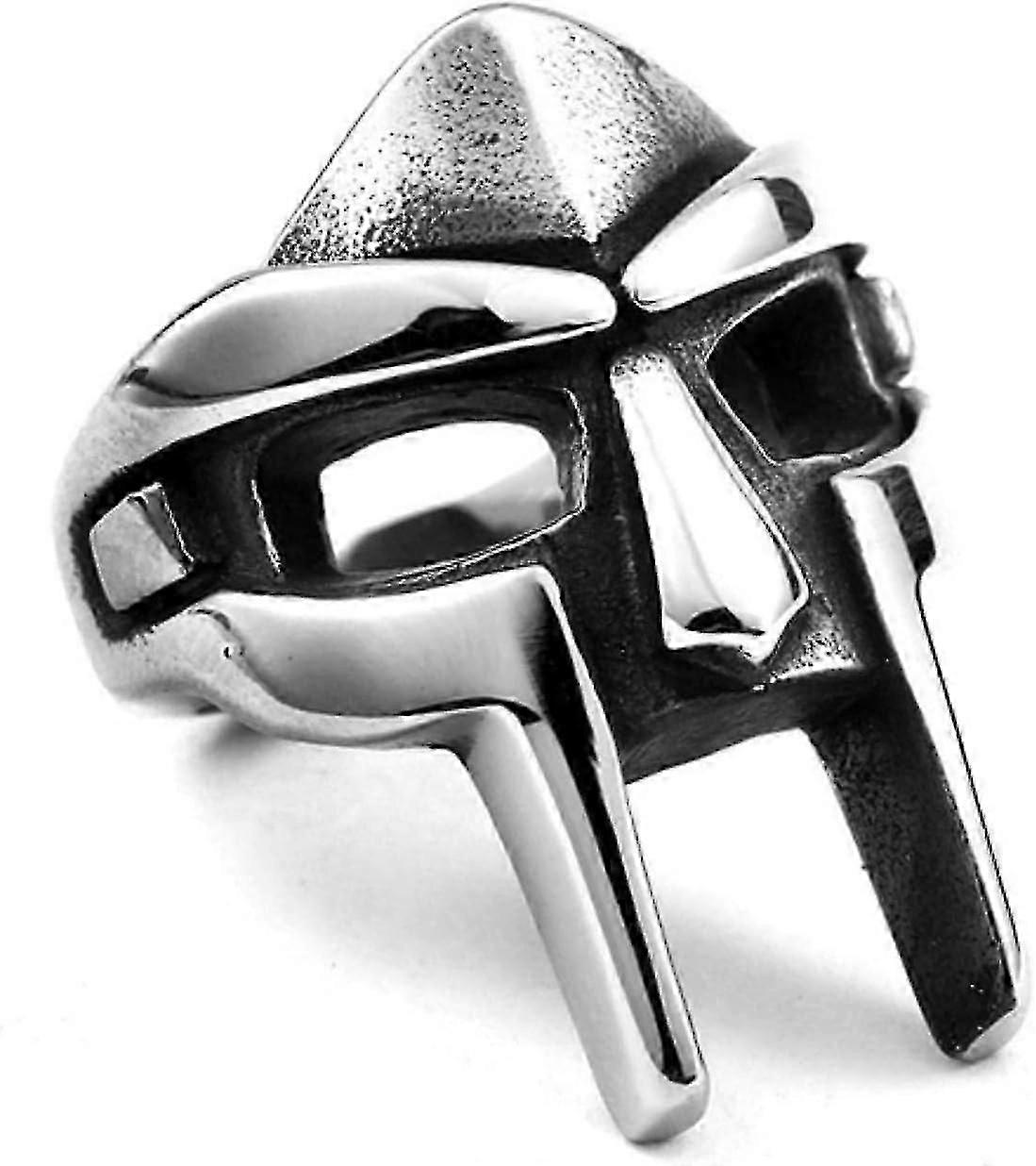 Elevate Your Style with a Game-inspired Doom Eternal Gladiator Mask Ring. Perfect for Cosplay, Unisex Wear, and a Unique Egyptian Pharaoh Design (Pre