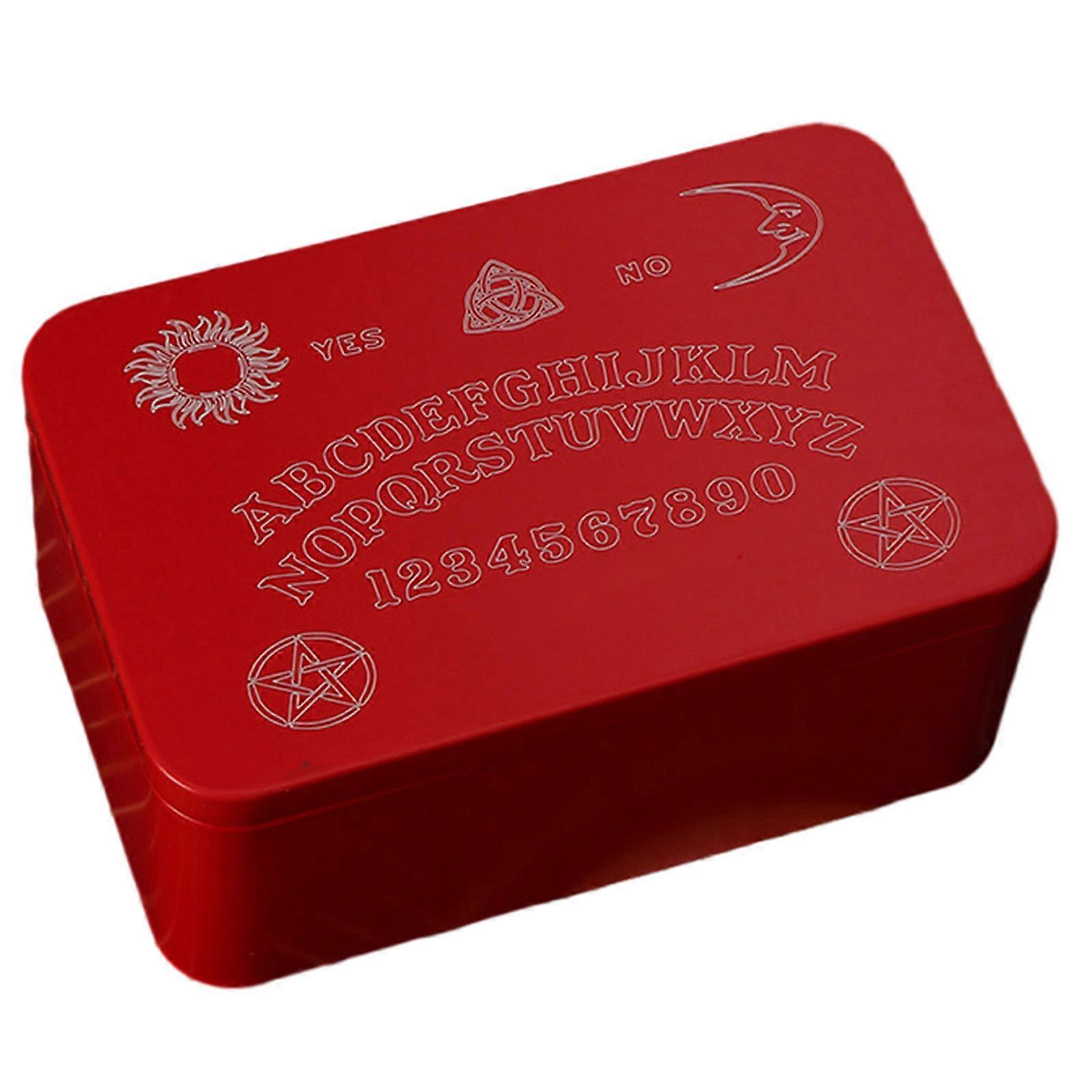 Tarots Cards Storage Box Decorative Gift Case Small Trinkets Box Iron Tarots Cards Storage Case Divinations Storage Box
