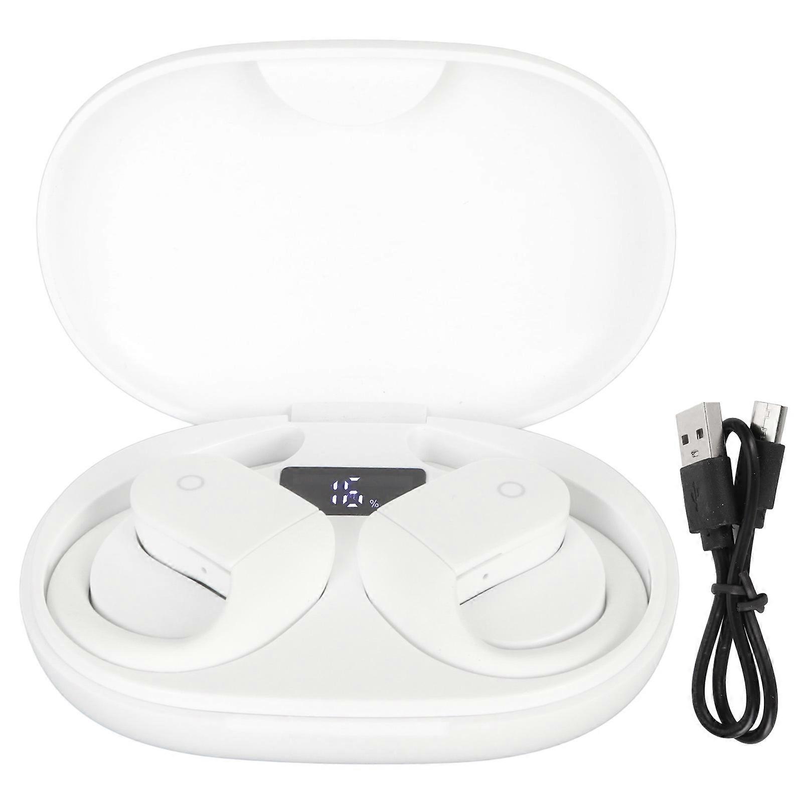 Smart Language Translator Earbuds - 144 Languages, Bluetooth 5.3, Noise Reduction, White