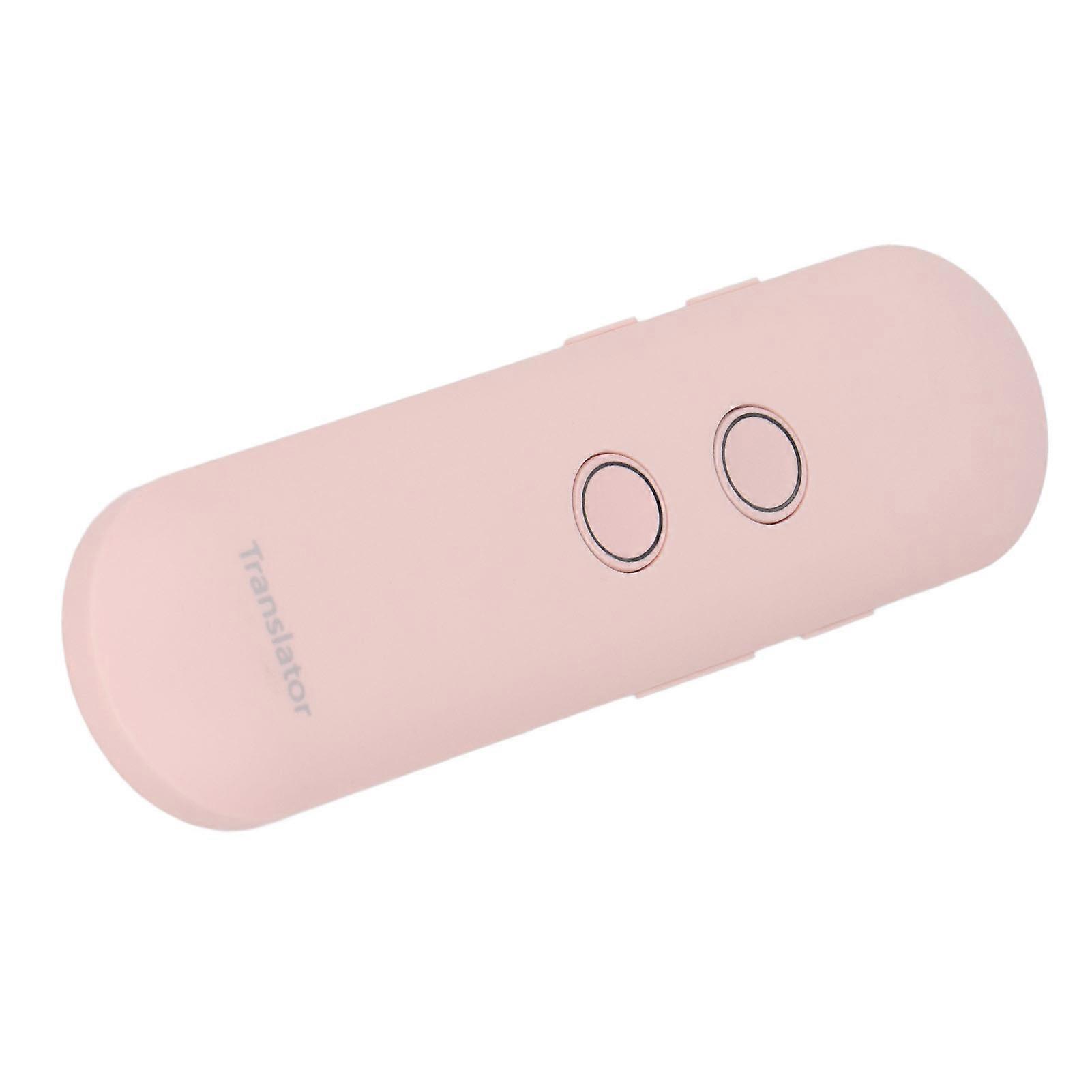 Language Translator Device Support 97 Languages Two Way Real Time Text Photo Voice Translation Stick Translator Pen for Travel Pink 
