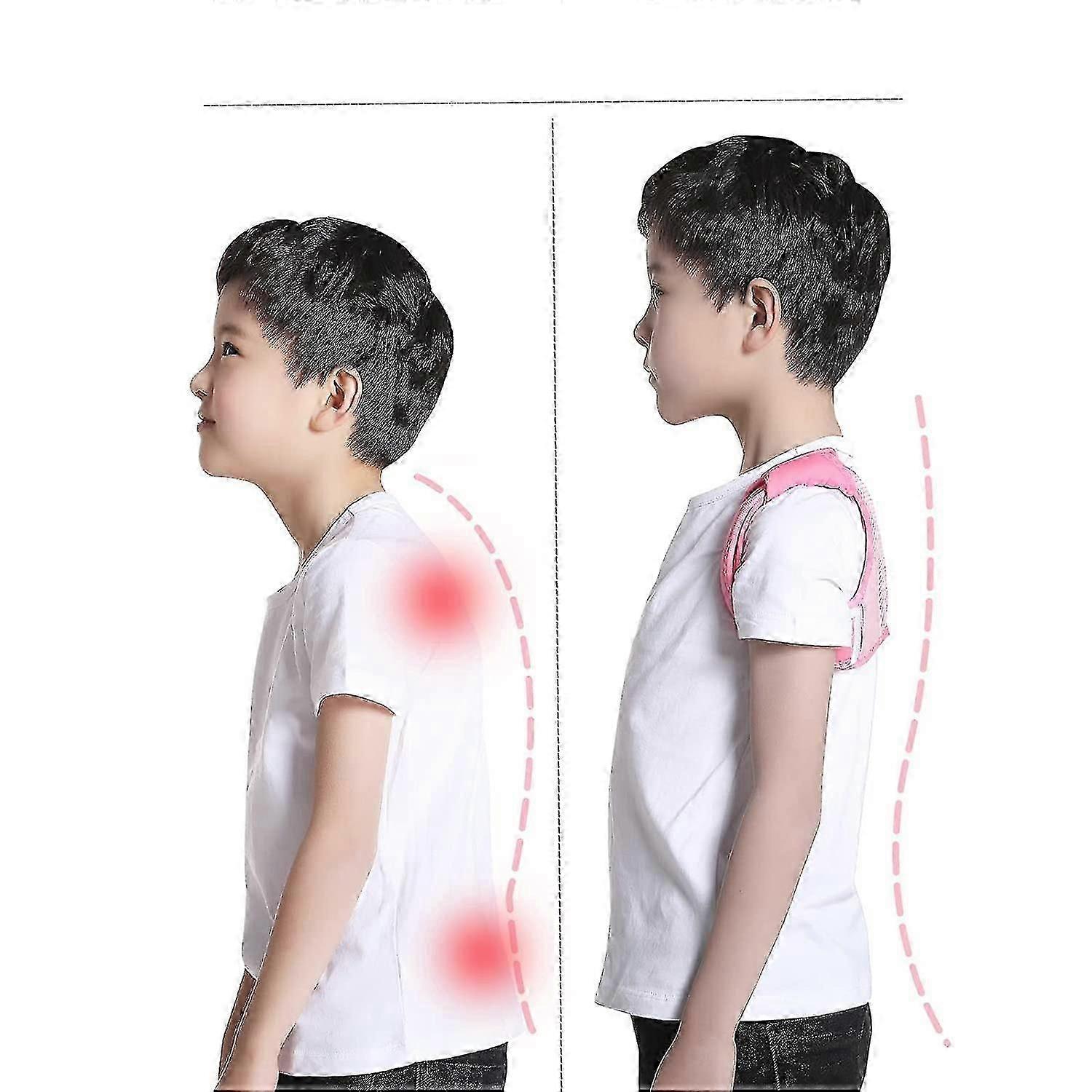 Back Straightener Posture Corrector for Kids Adjustable Breathable Clavicle Support