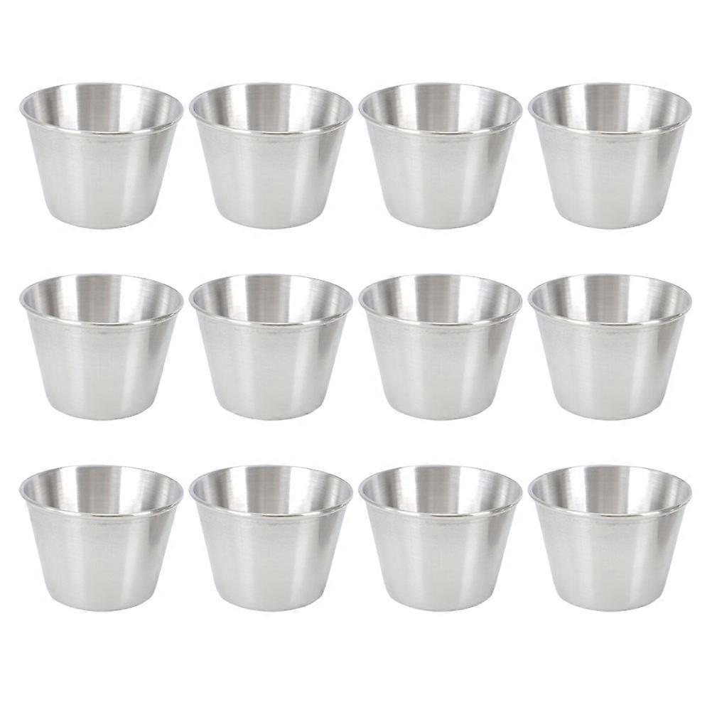 Sturdy Stainless Steel Sauce Cups, Designed for Easy Pouring and Handling