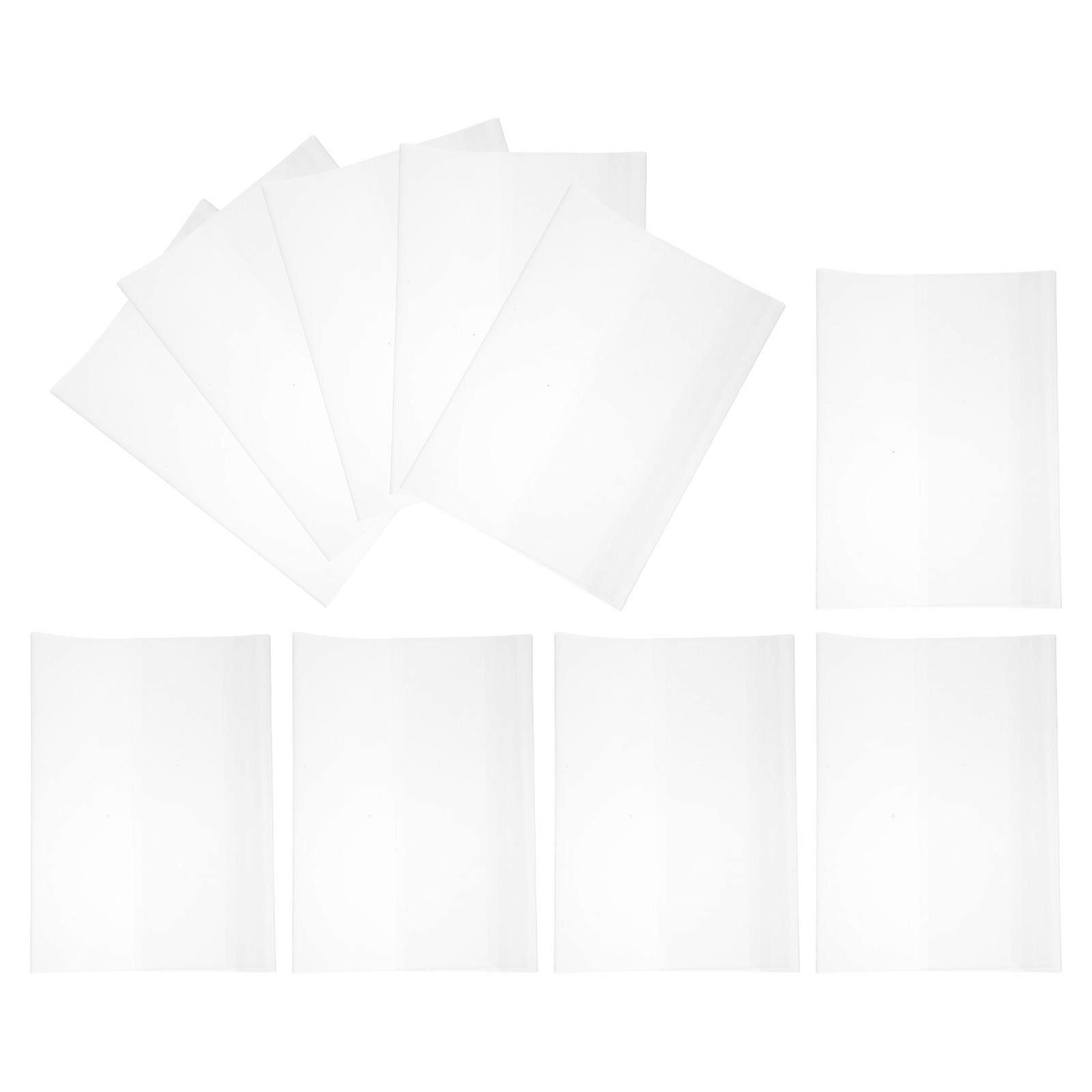 Clear Reusable Book Covers 10pcs Extra Thick Protective Sleeves for Textbooks