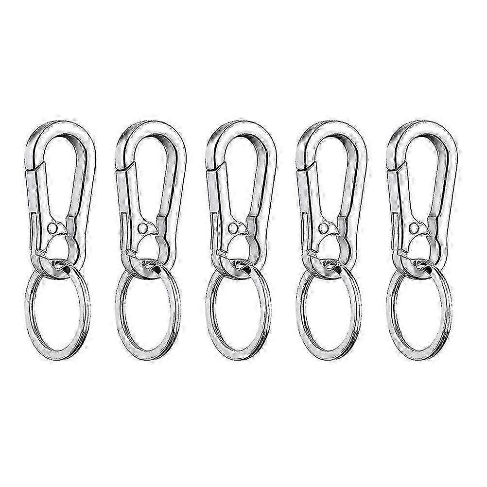5pcs Simple Car Key Chains Practical Key Rings Creative Key Chains for Men