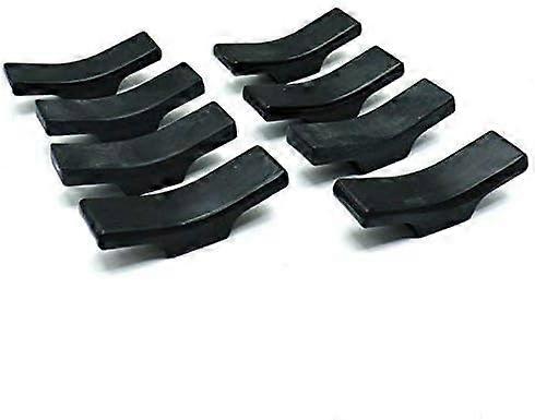 8pcs Ceramic Tableware Chopstick Holder, Knife Holder, Spoon and Fork Holder (Black)
